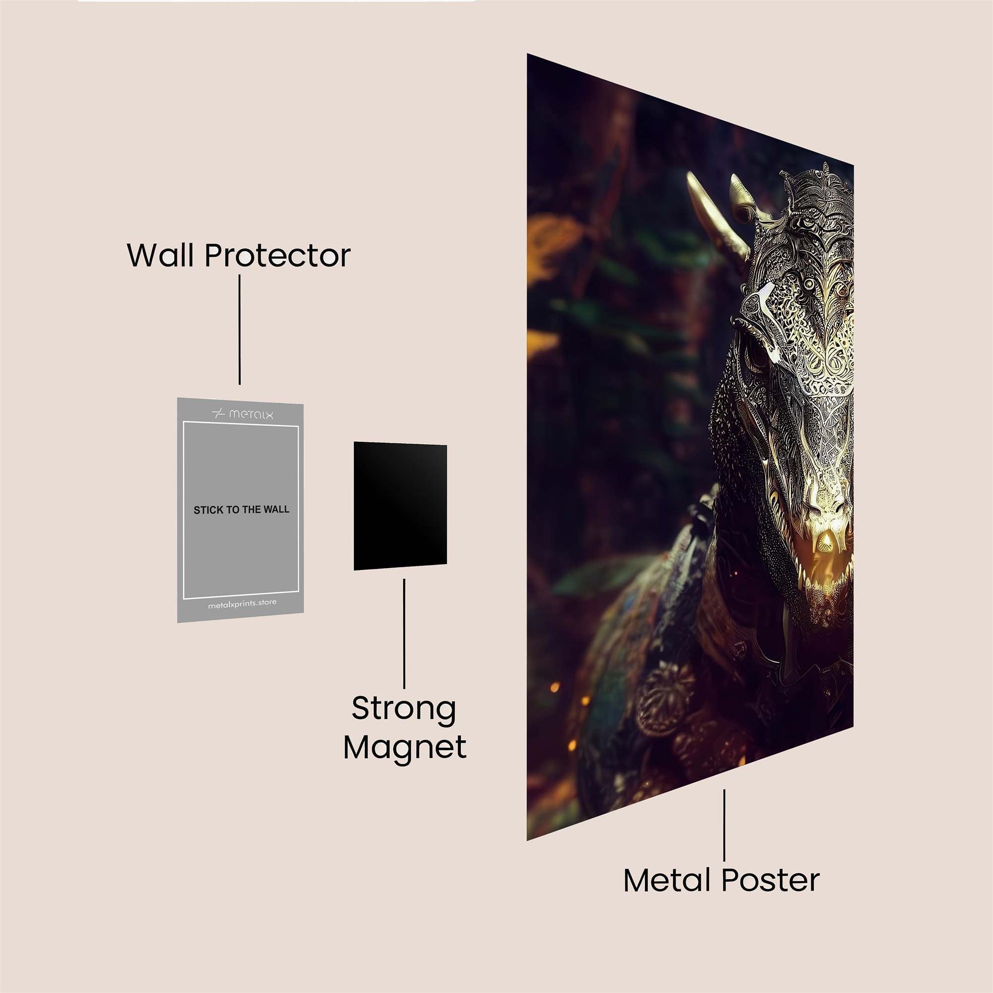 Dragon Enigma Safe Wall Magnetic / M