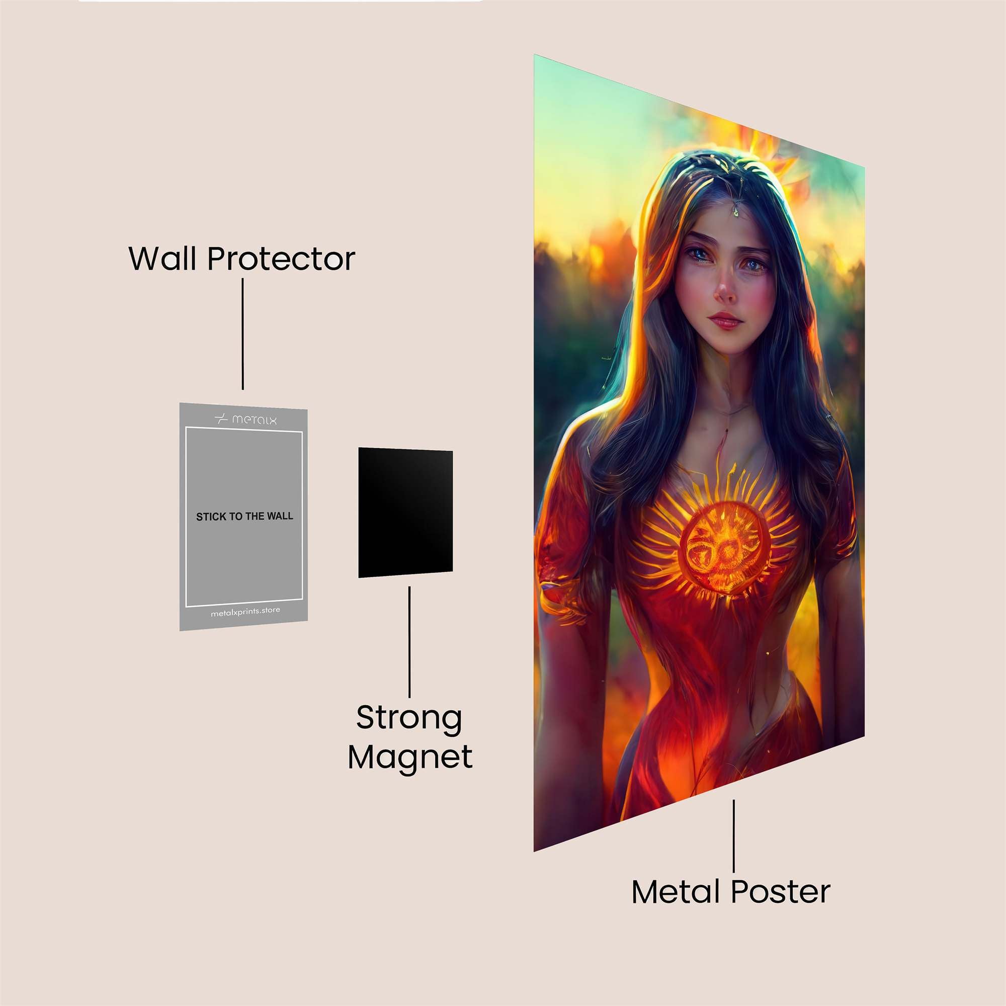 Sunfire Enchantress Safe Wall Magnetic / M