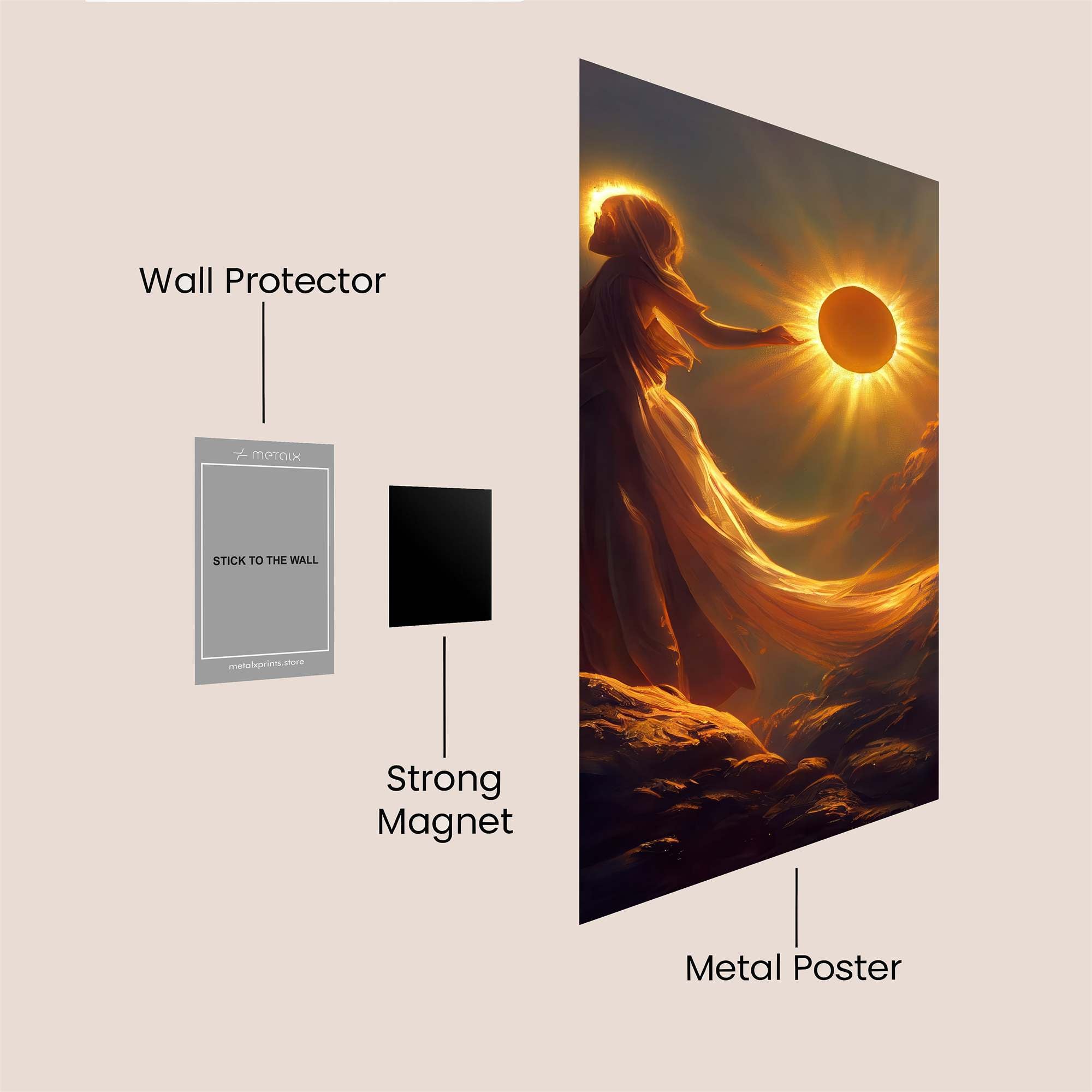 Sun Goddess Safe Wall Magnetic / M