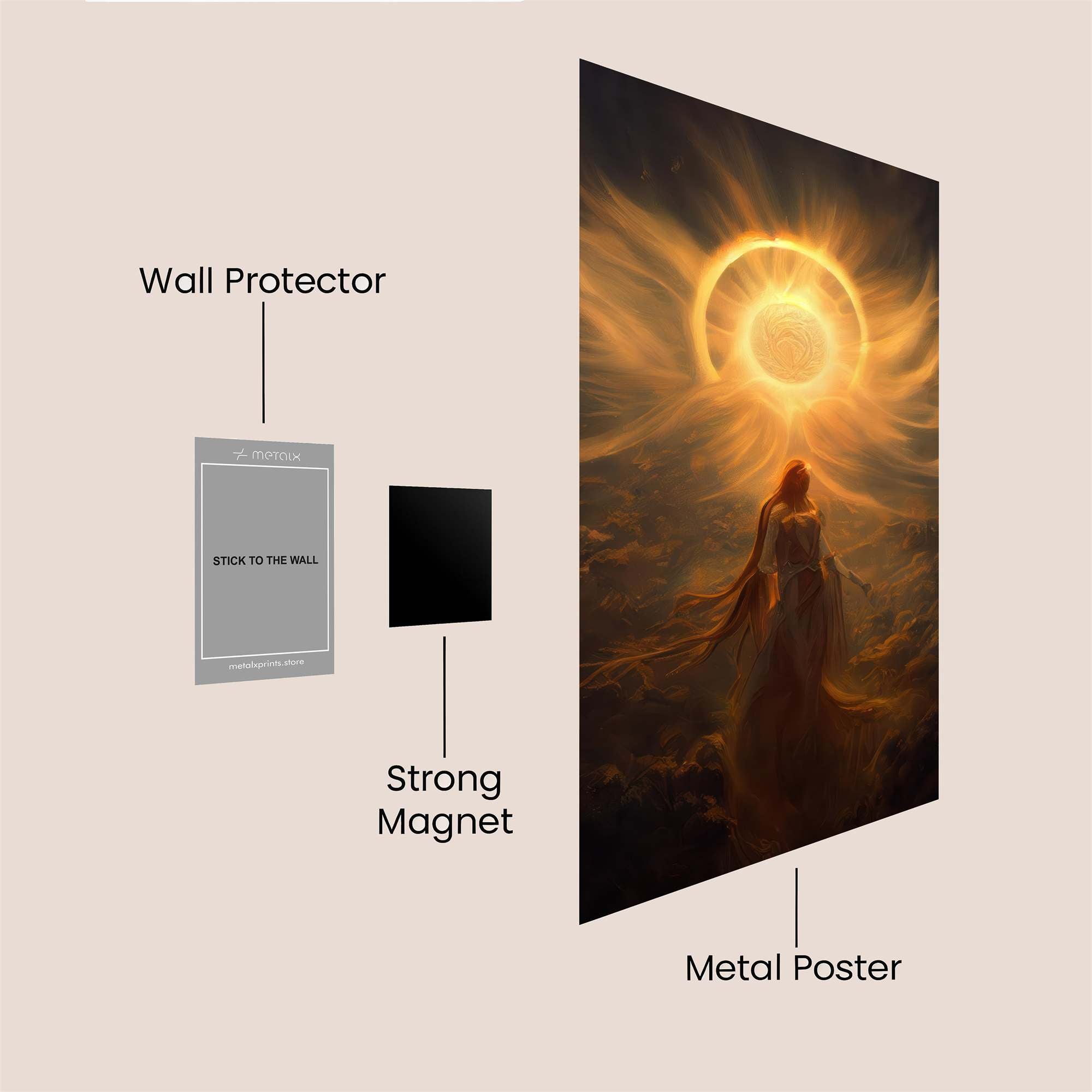 Sunrise Serenity Safe Wall Magnetic / M