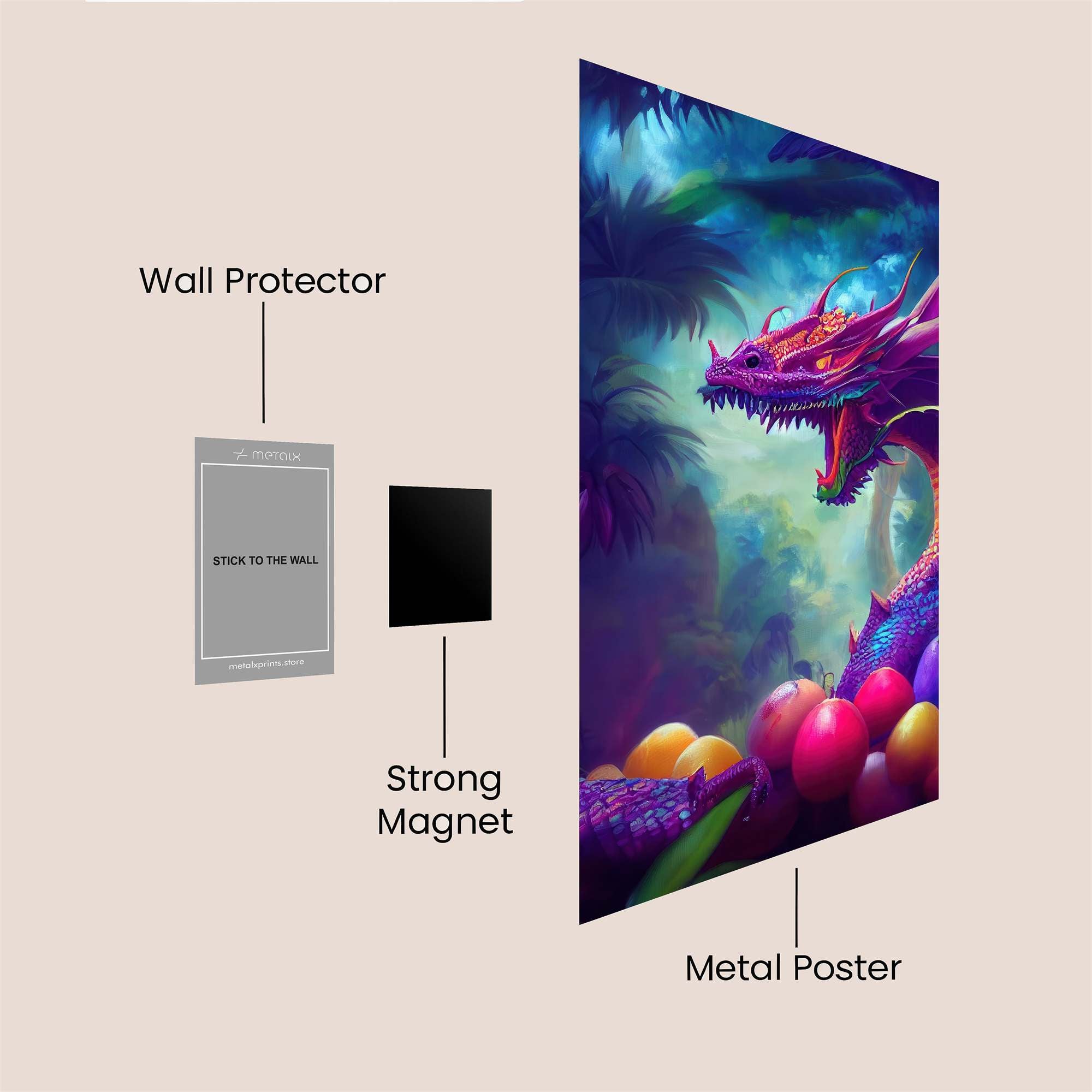 Dragon Serenity Safe Wall Magnetic / M