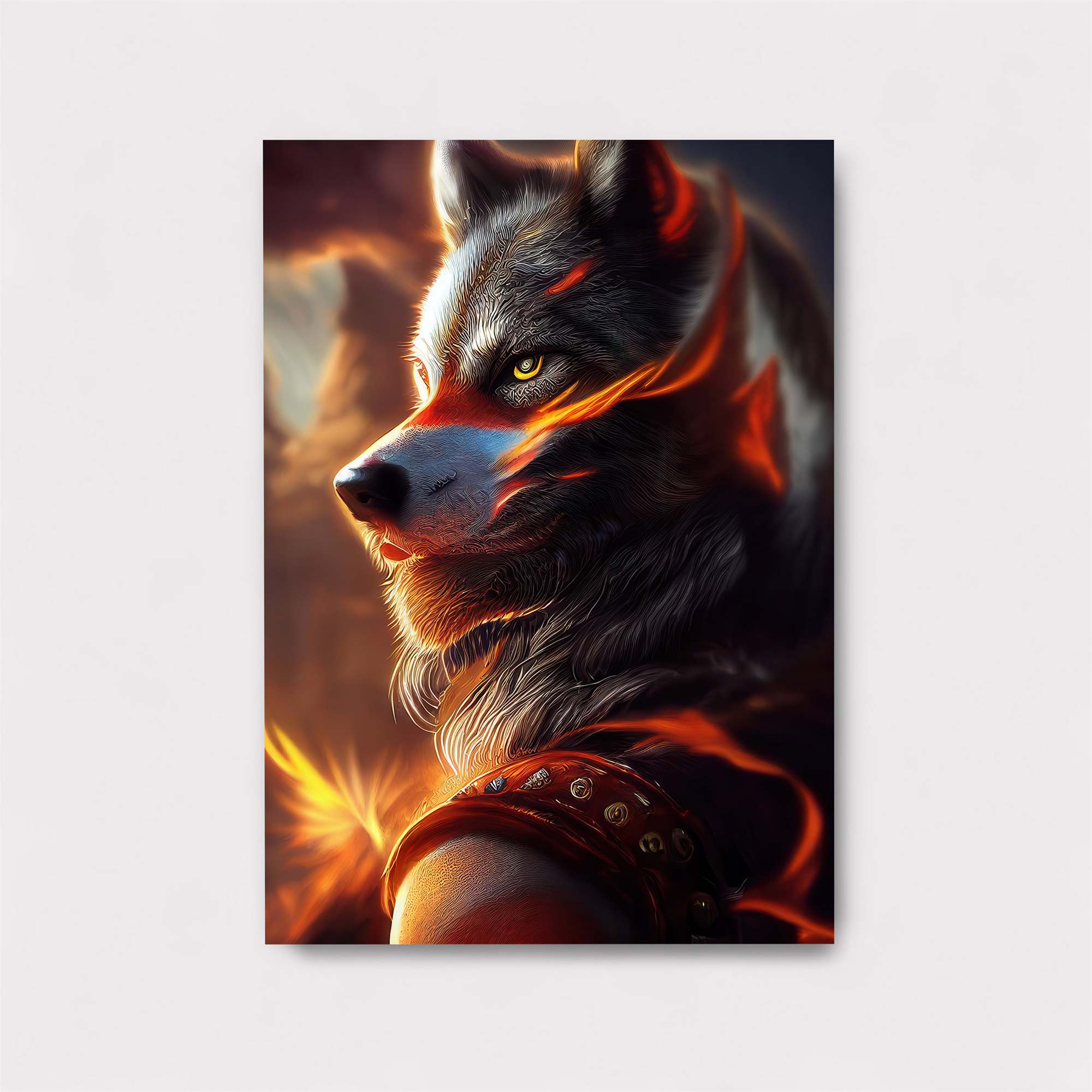 Wolf Blaze Safe Wall Magnetic / M