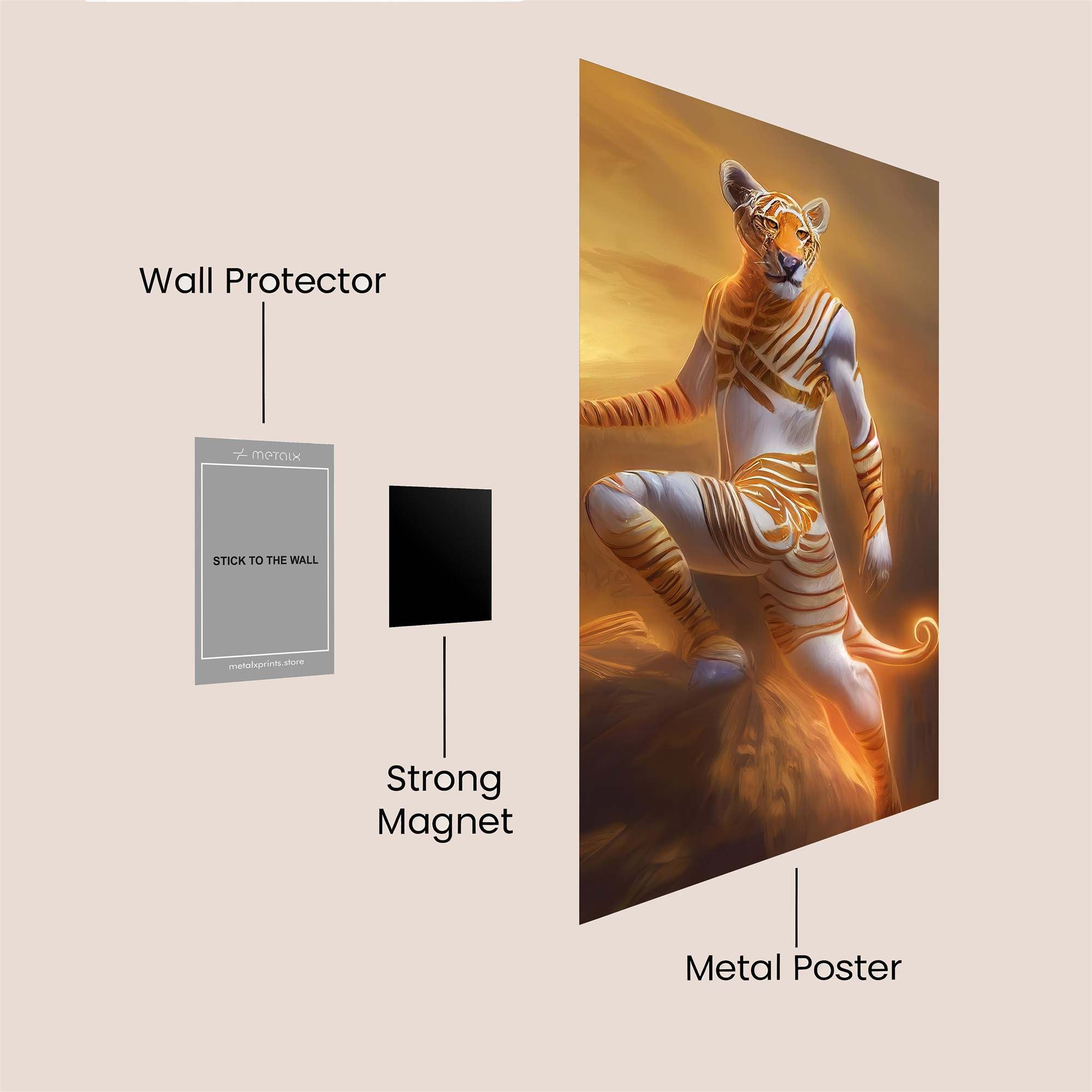 Tiger Radiant Safe Wall Magnetic / M
