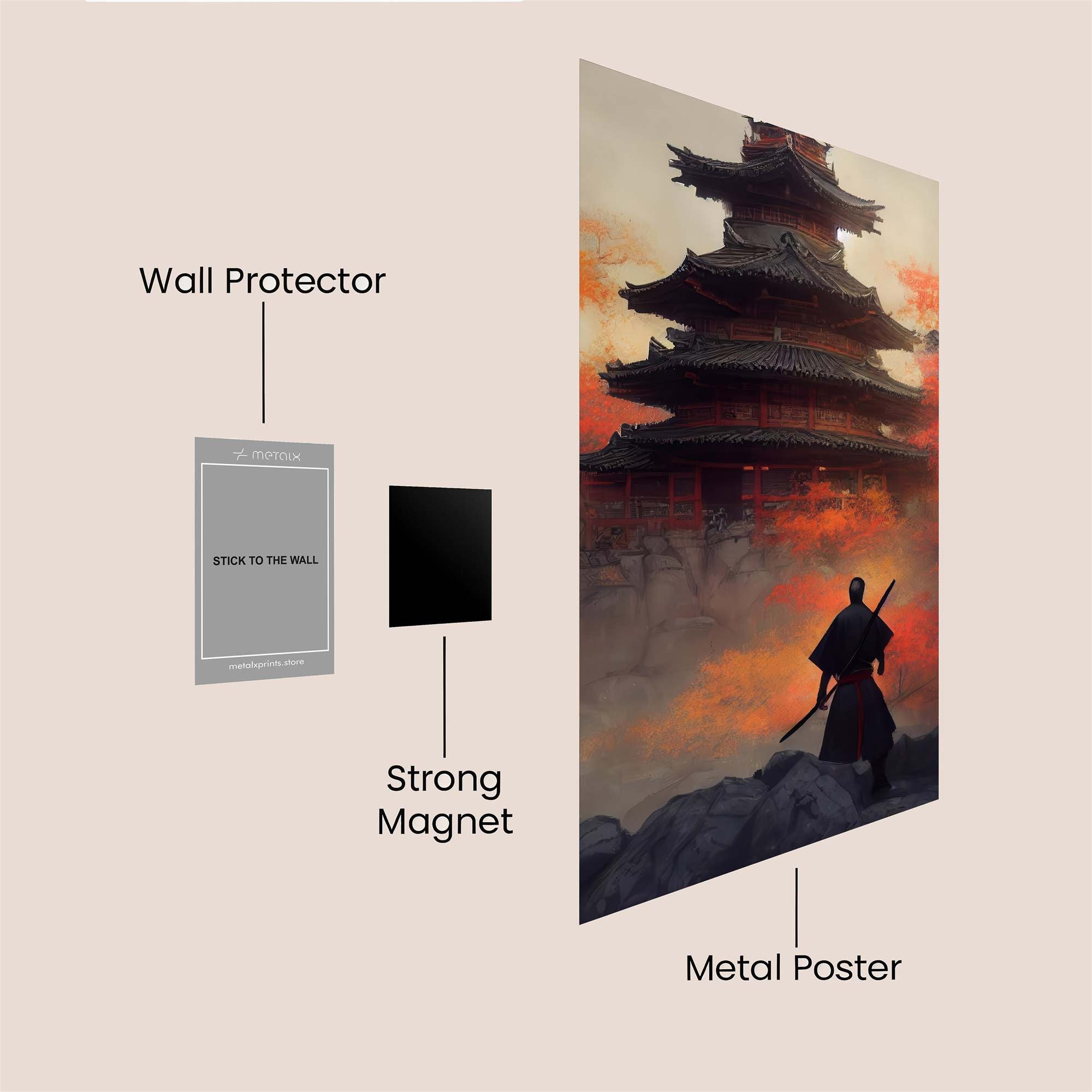 Pagoda Serenity Safe Wall Magnetic / M