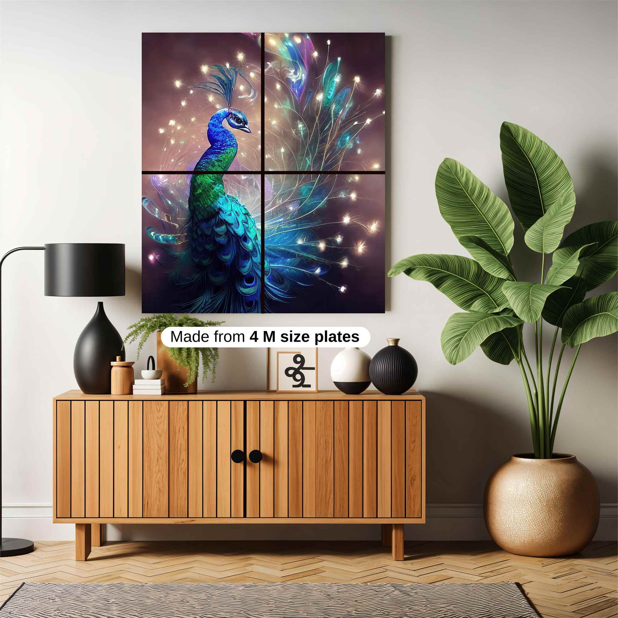 Peacock Radiance Safe Wall Magnetic / M