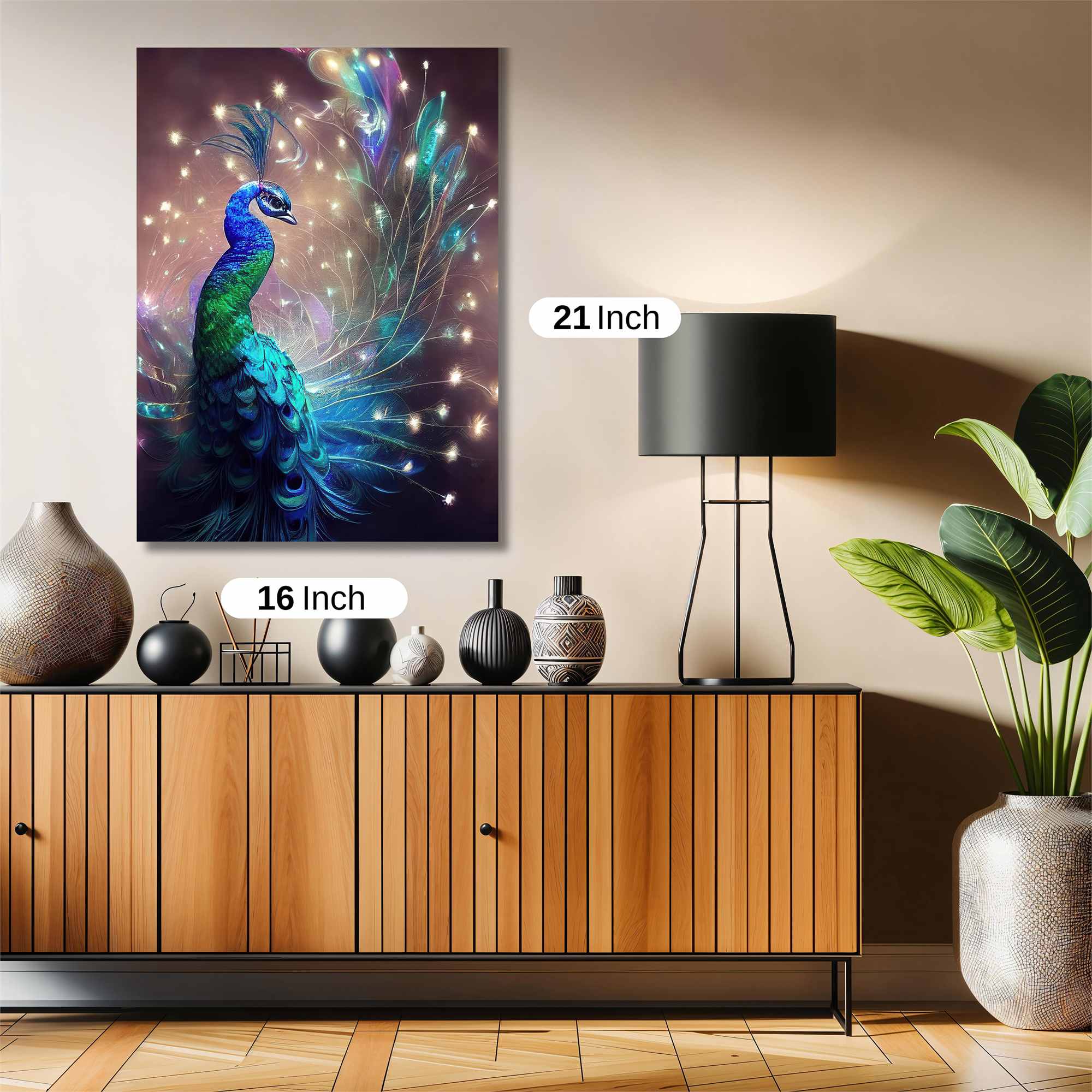 Peacock Radiance Safe Wall Magnetic / M