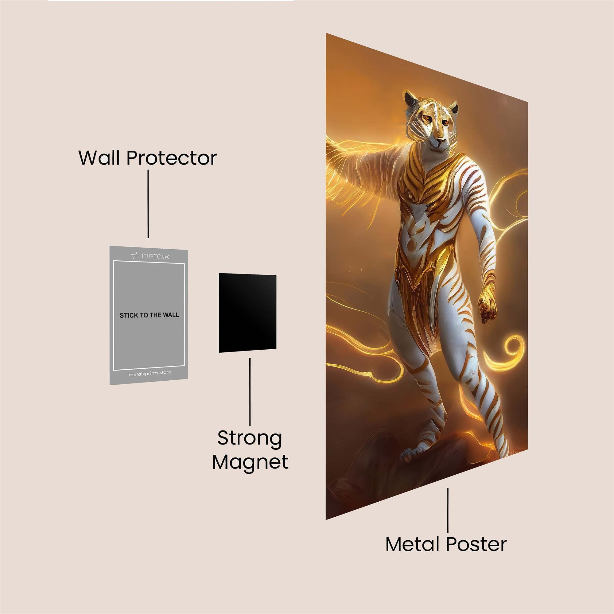 Tiger Radiant Safe Wall Magnetic / M