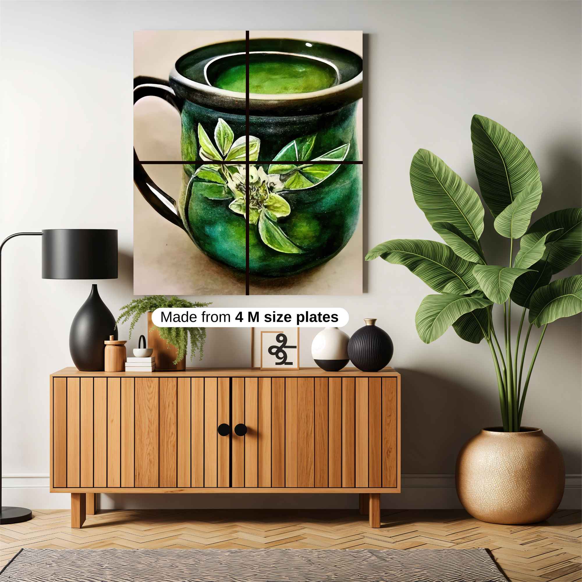 Floral Serenity Safe Wall Magnetic / M