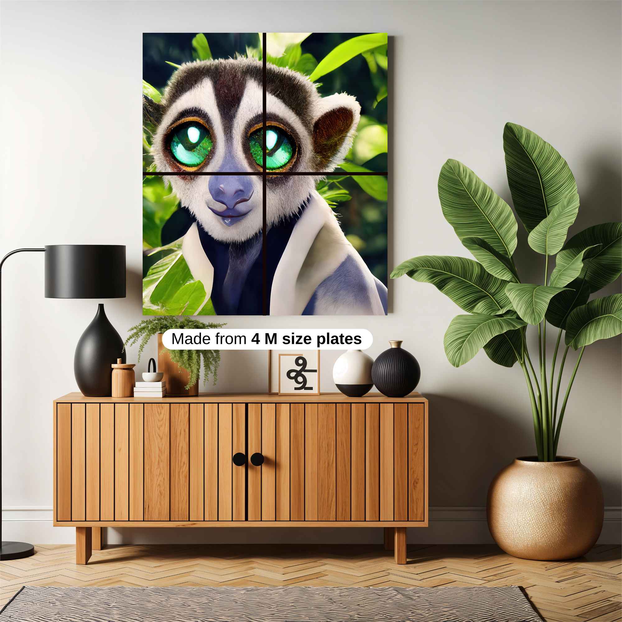 Lemur Whimsy Safe Wall Magnetic / M