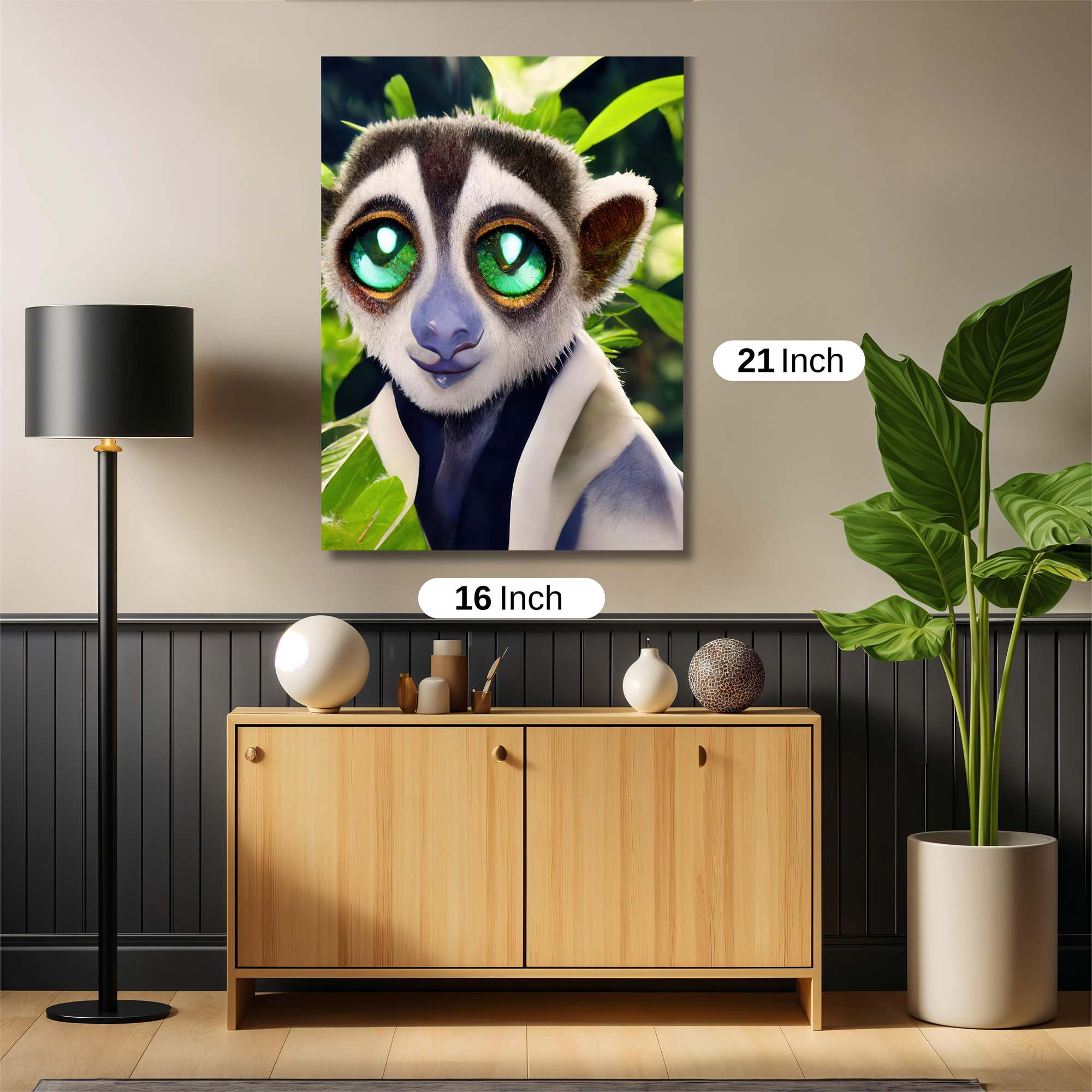 Lemur Whimsy Safe Wall Magnetic / M