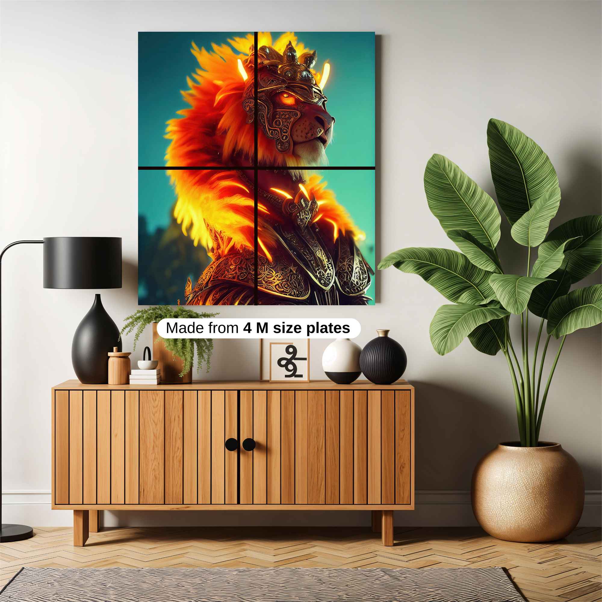 Lion Blaze Safe Wall Magnetic / M