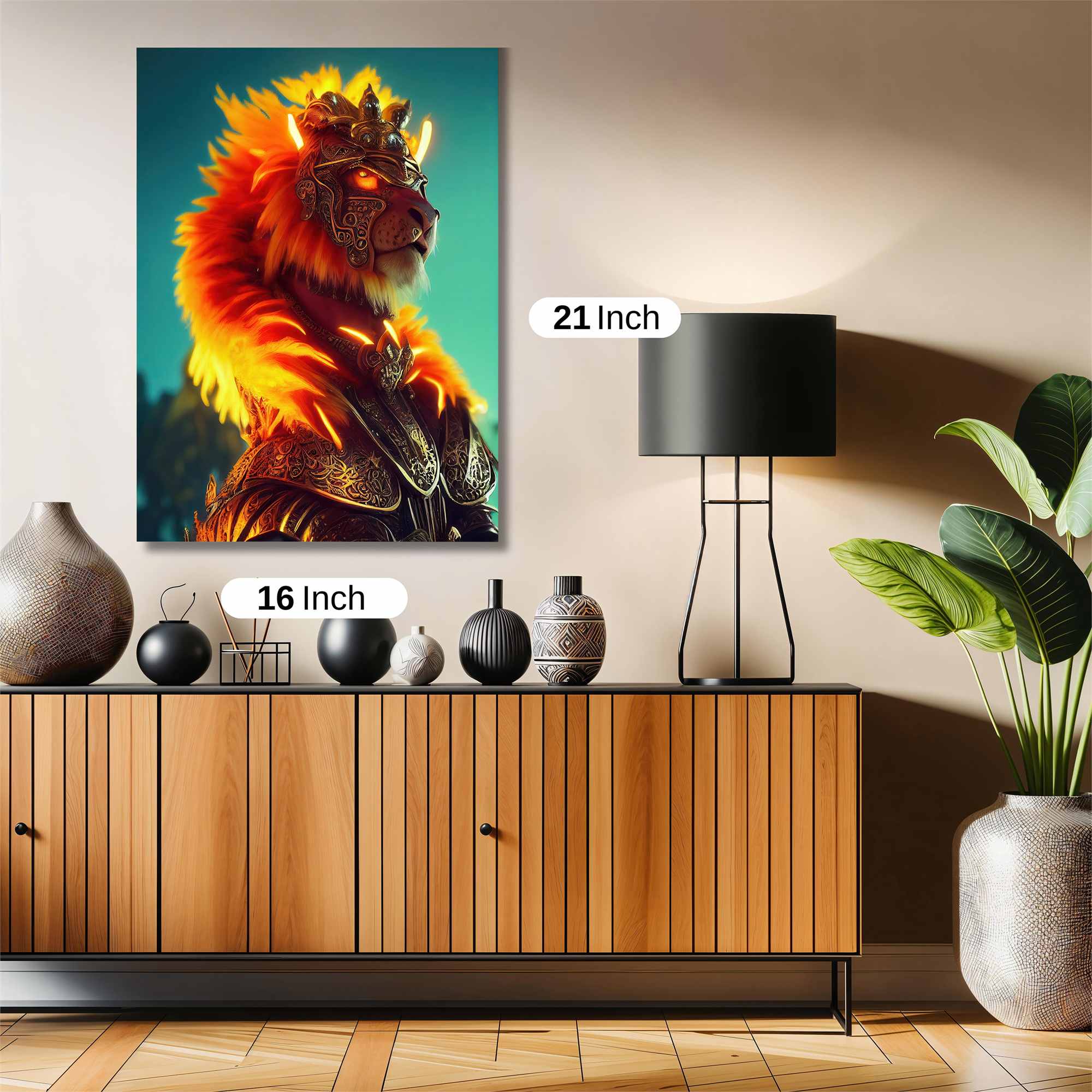 Lion Blaze Safe Wall Magnetic / M