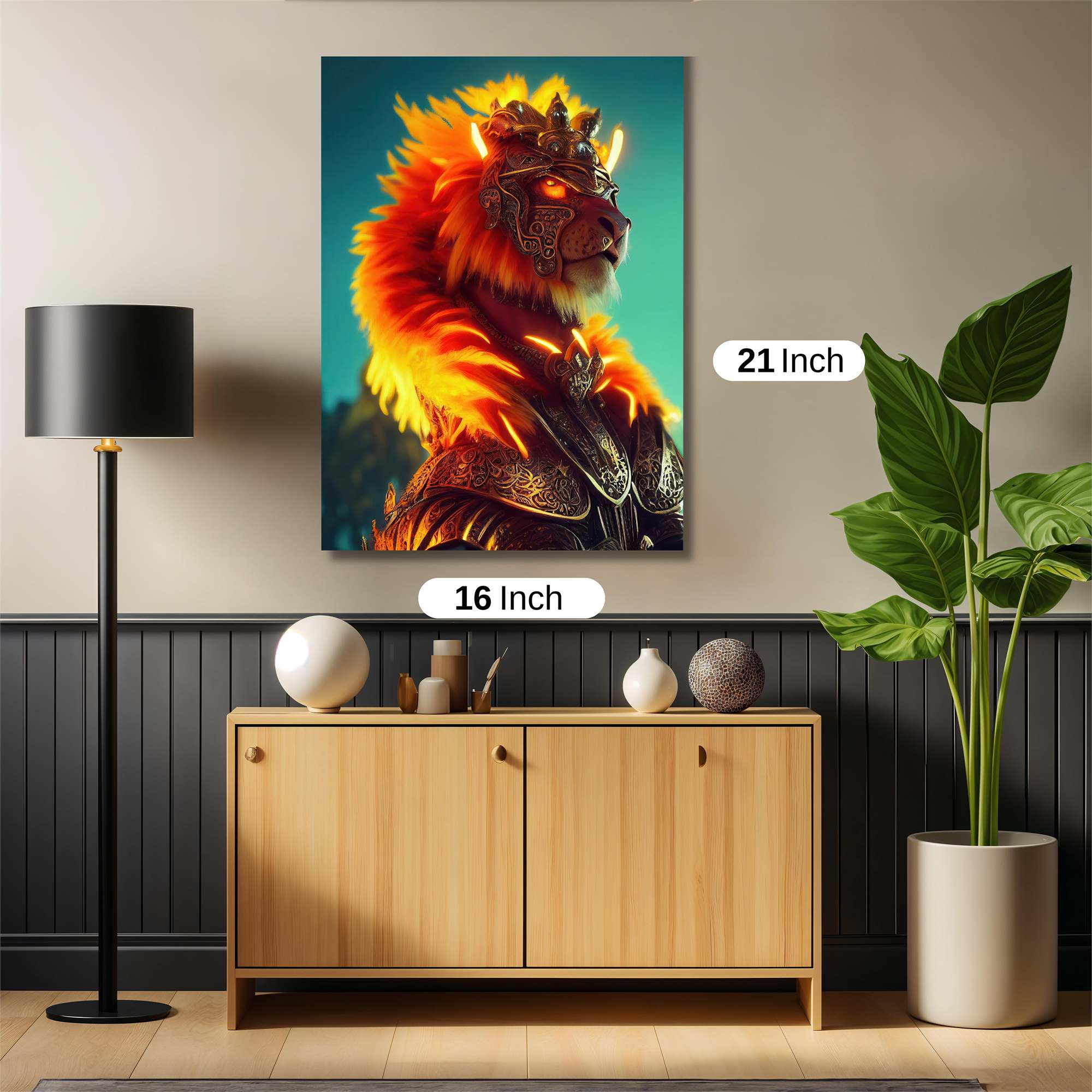 Lion Blaze Safe Wall Magnetic / M