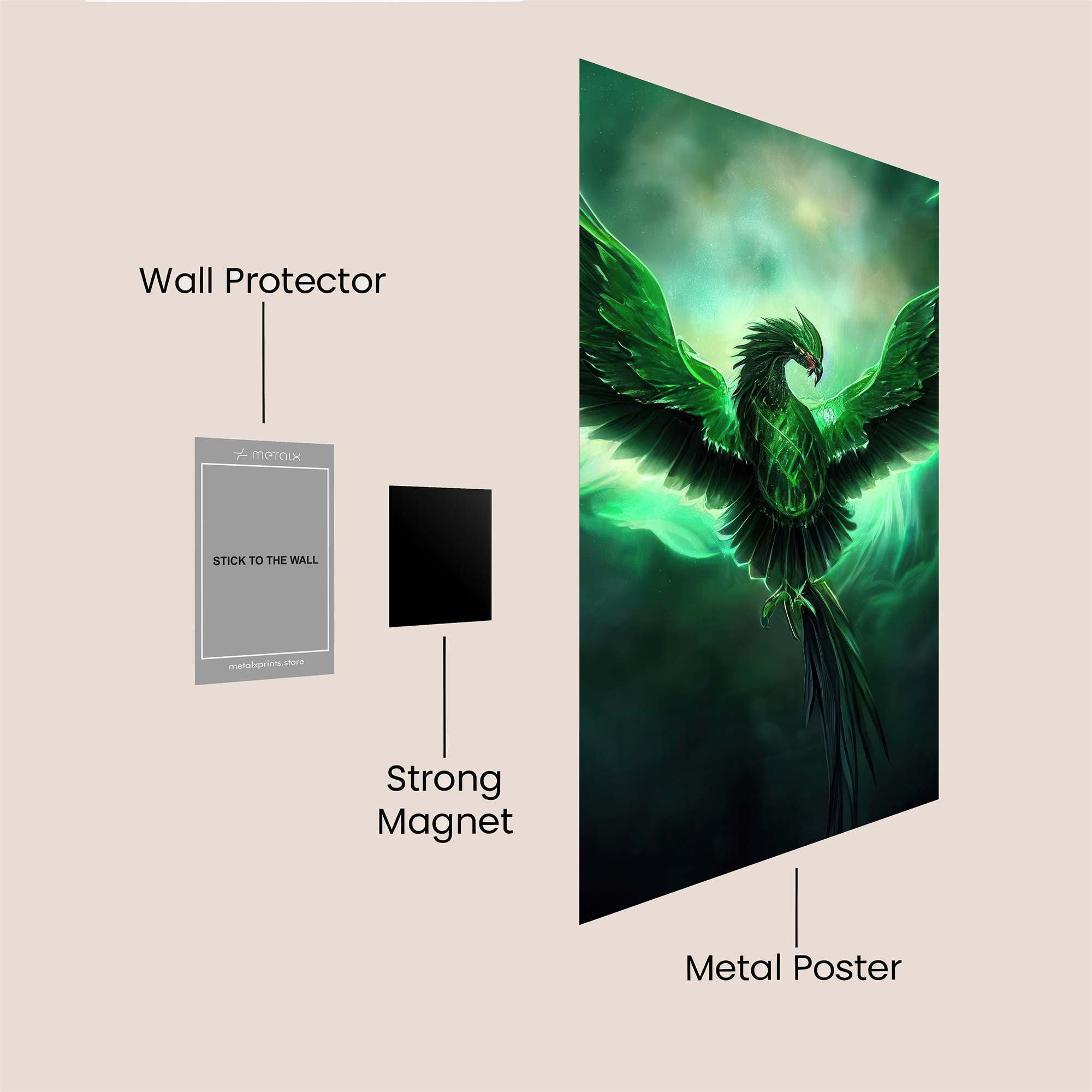 Phoenix Radiant Safe Wall Magnetic / M