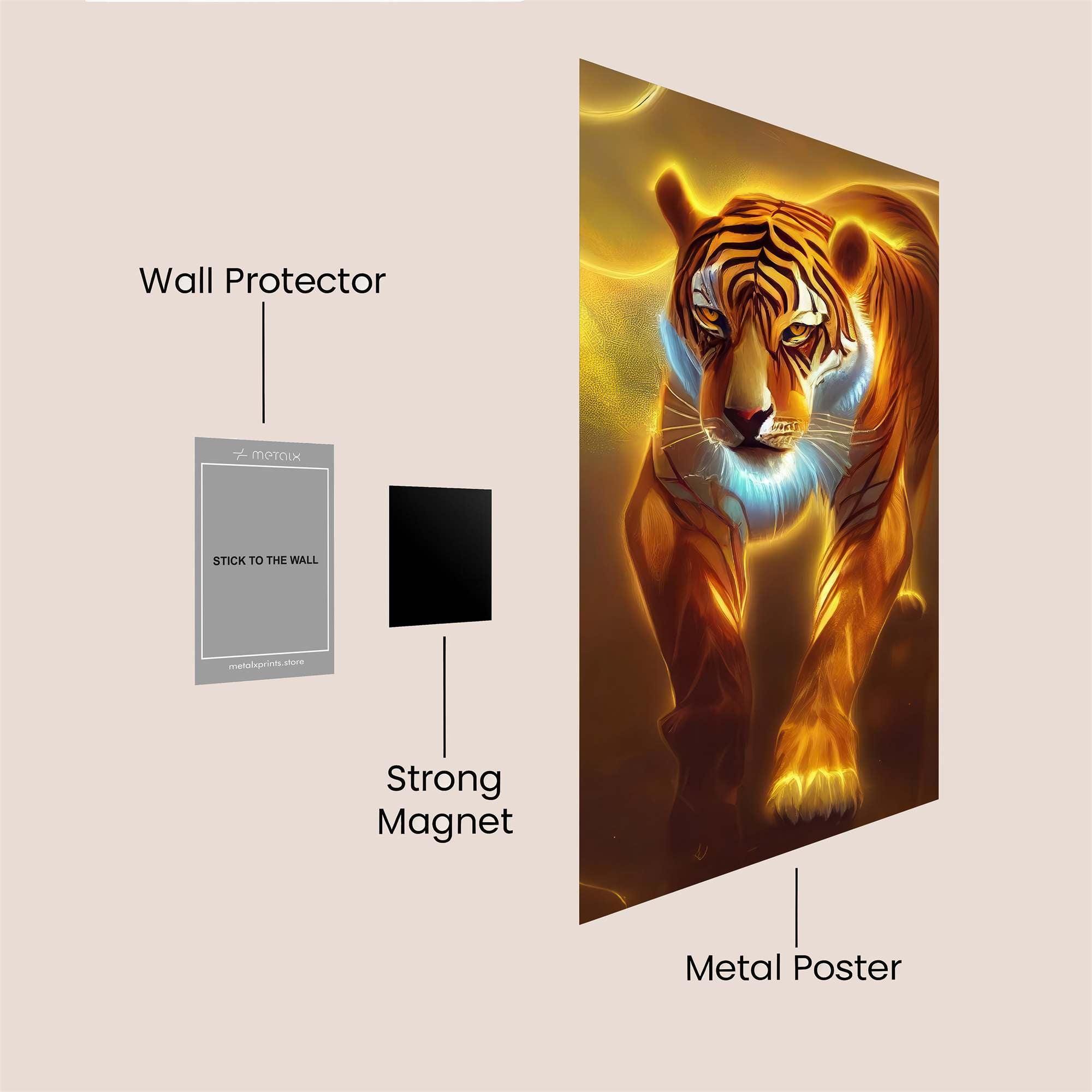 Tiger Radiance Safe Wall Magnetic / M
