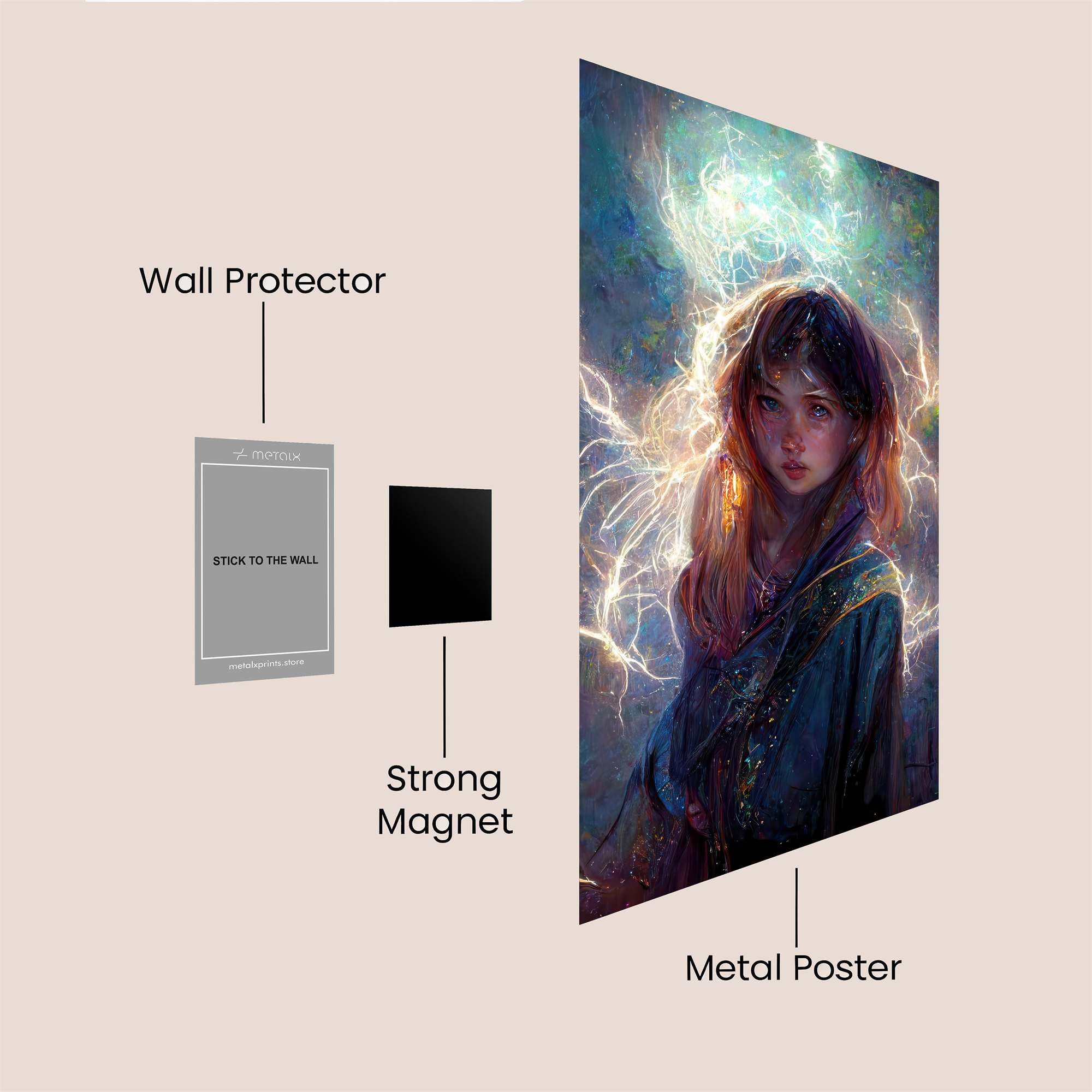 Mystic Aura Safe Wall Magnetic / M