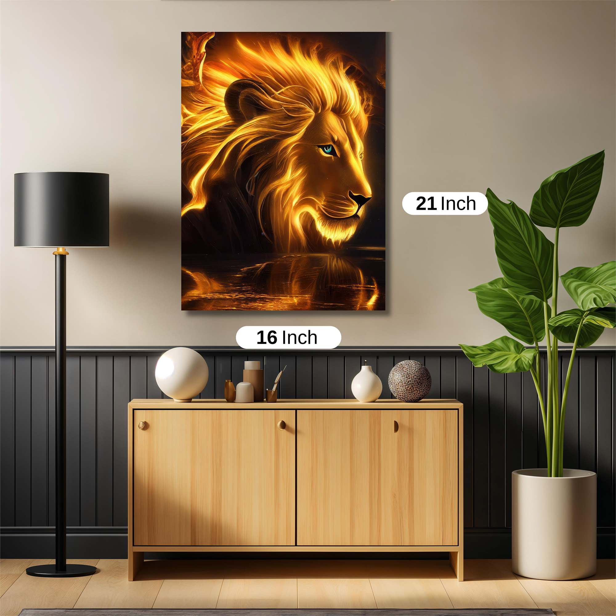 Lion Blaze Safe Wall Magnetic / M