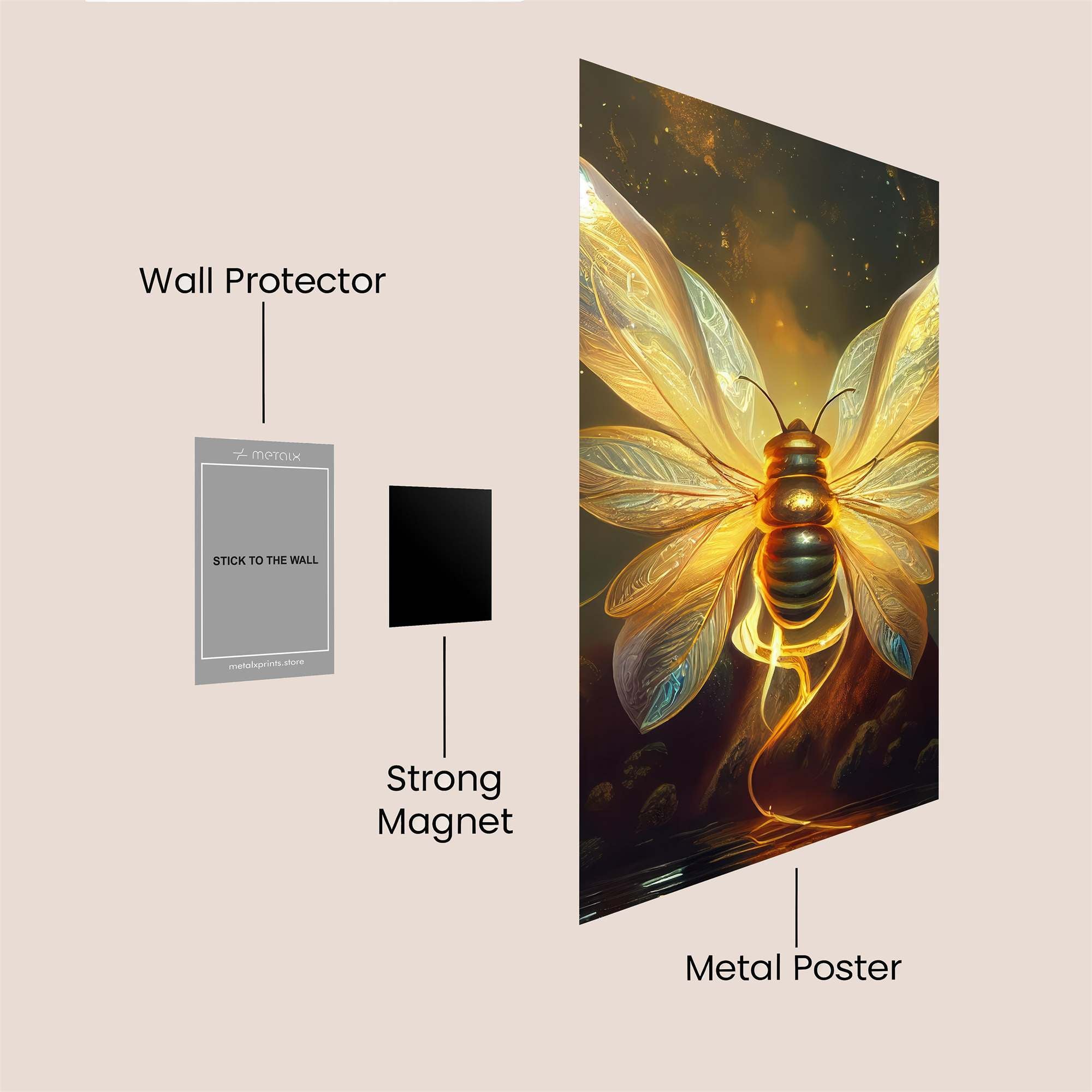 Bee Radiant Safe Wall Magnetic / M