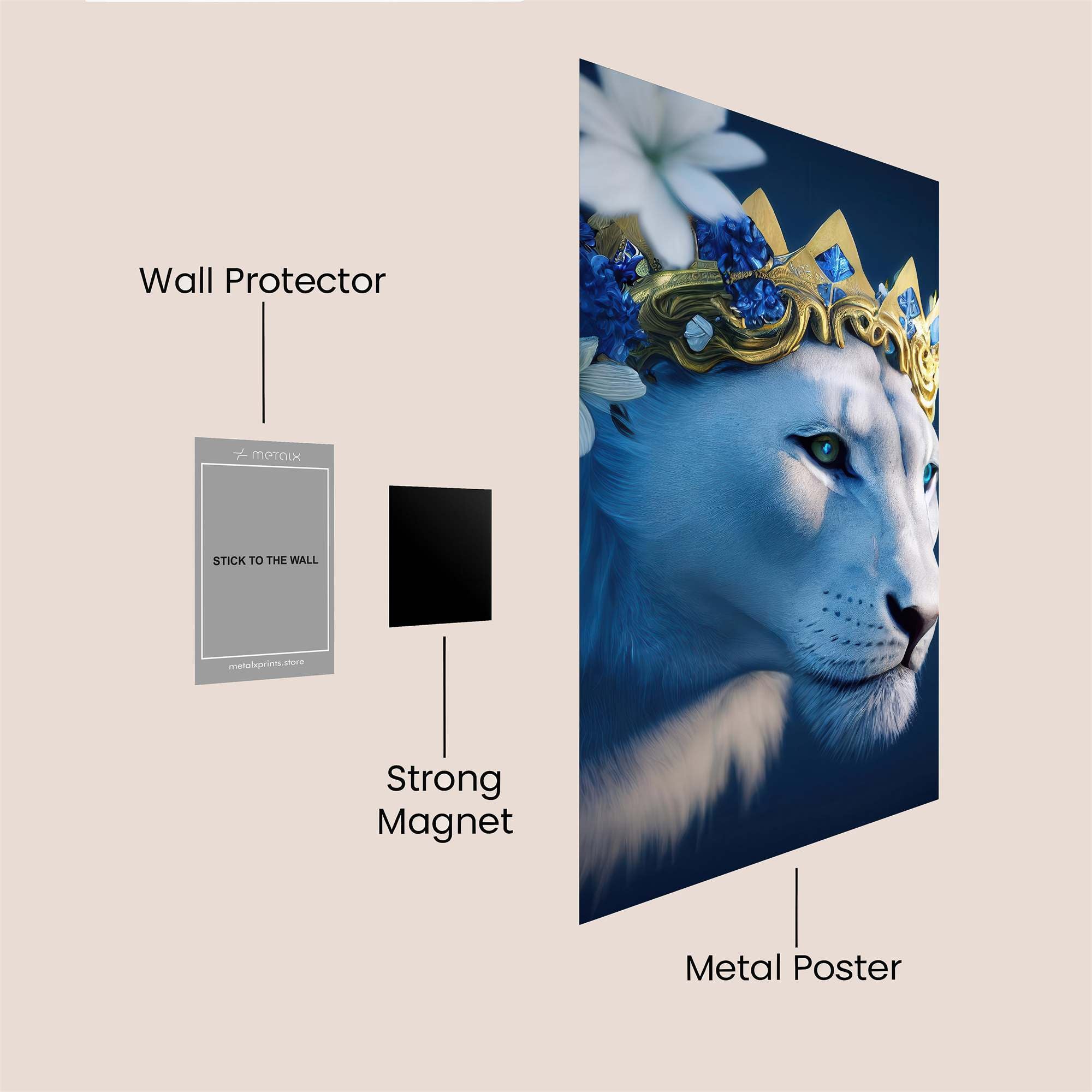 Lion Serenity Safe Wall Magnetic / M