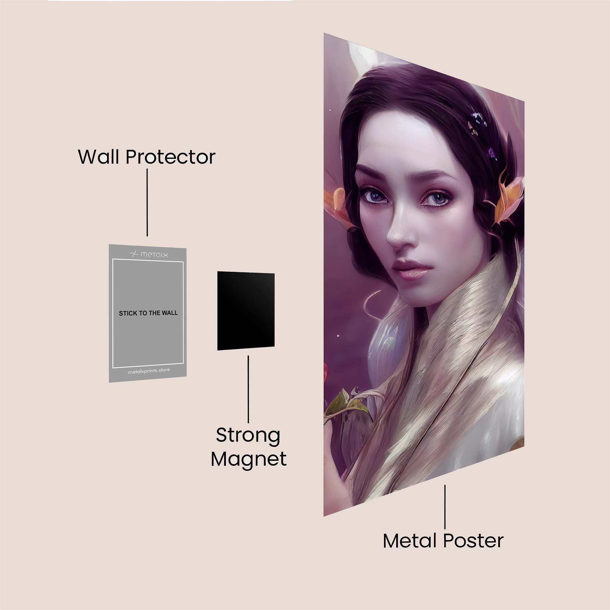 Rose Enchantress Safe Wall Magnetic / M