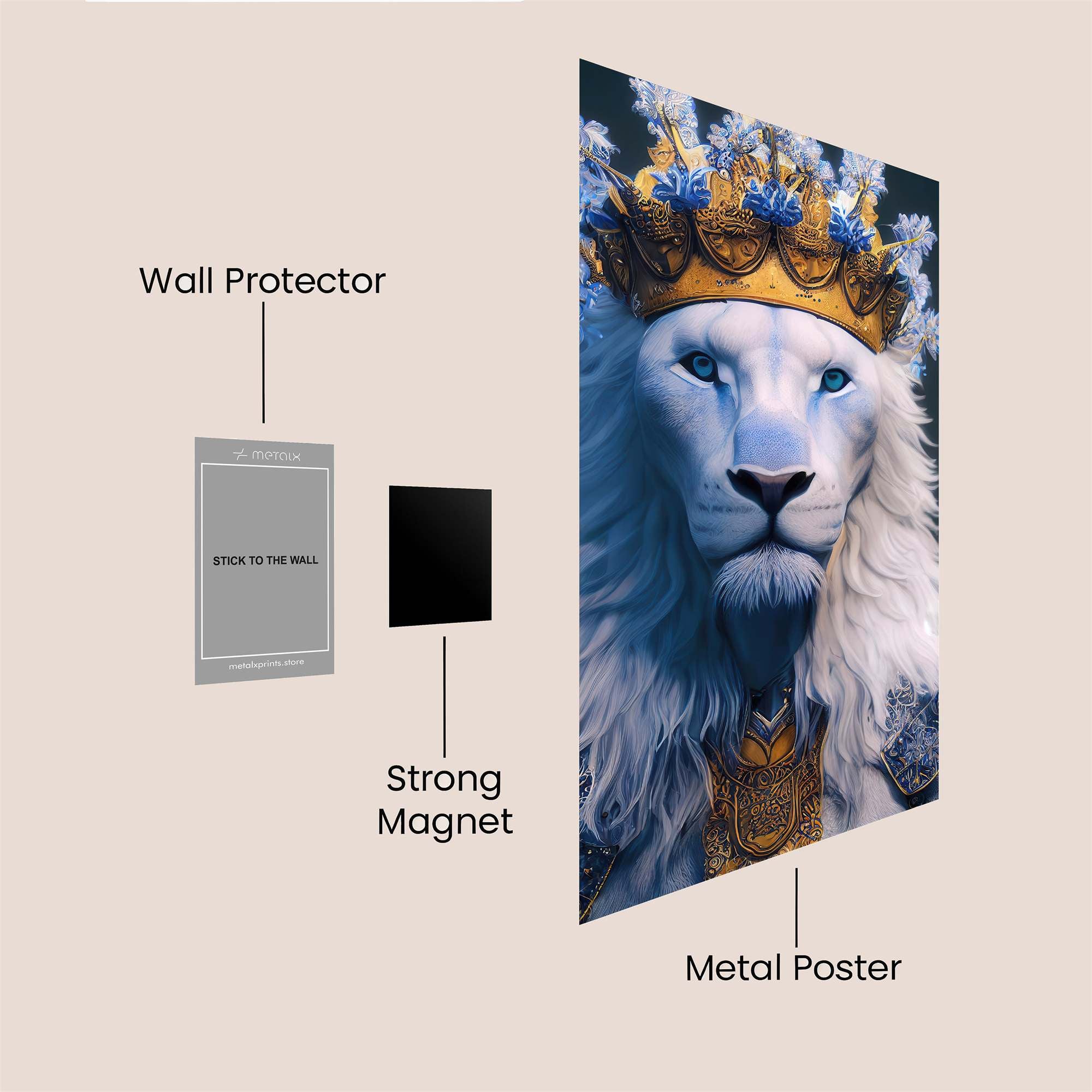 Lion Regal Safe Wall Magnetic / M