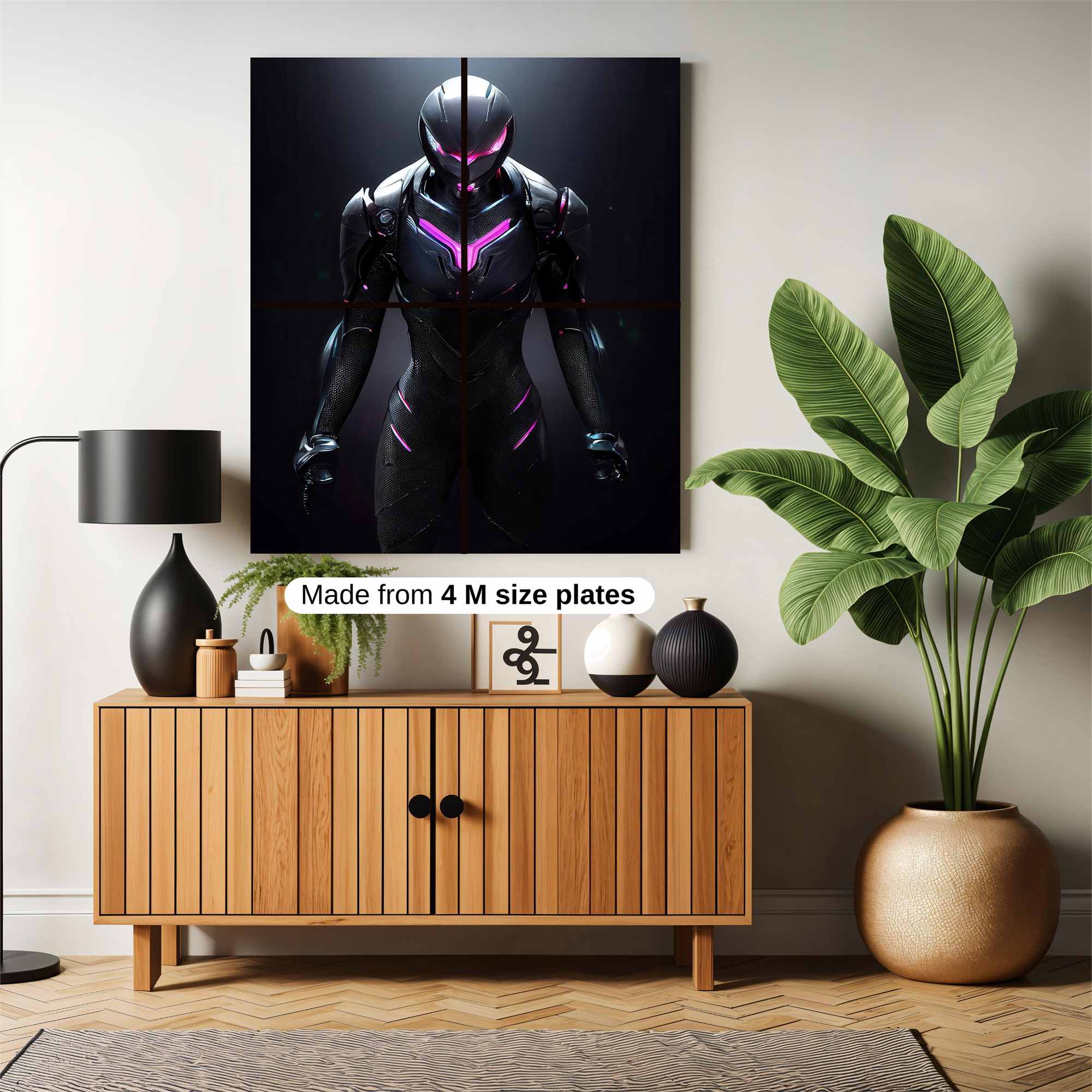 Neon Warrior Safe Wall Magnetic / M