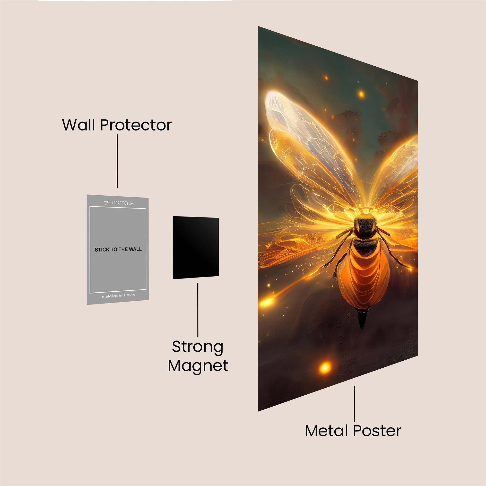 Bee Radiance Safe Wall Magnetic / M
