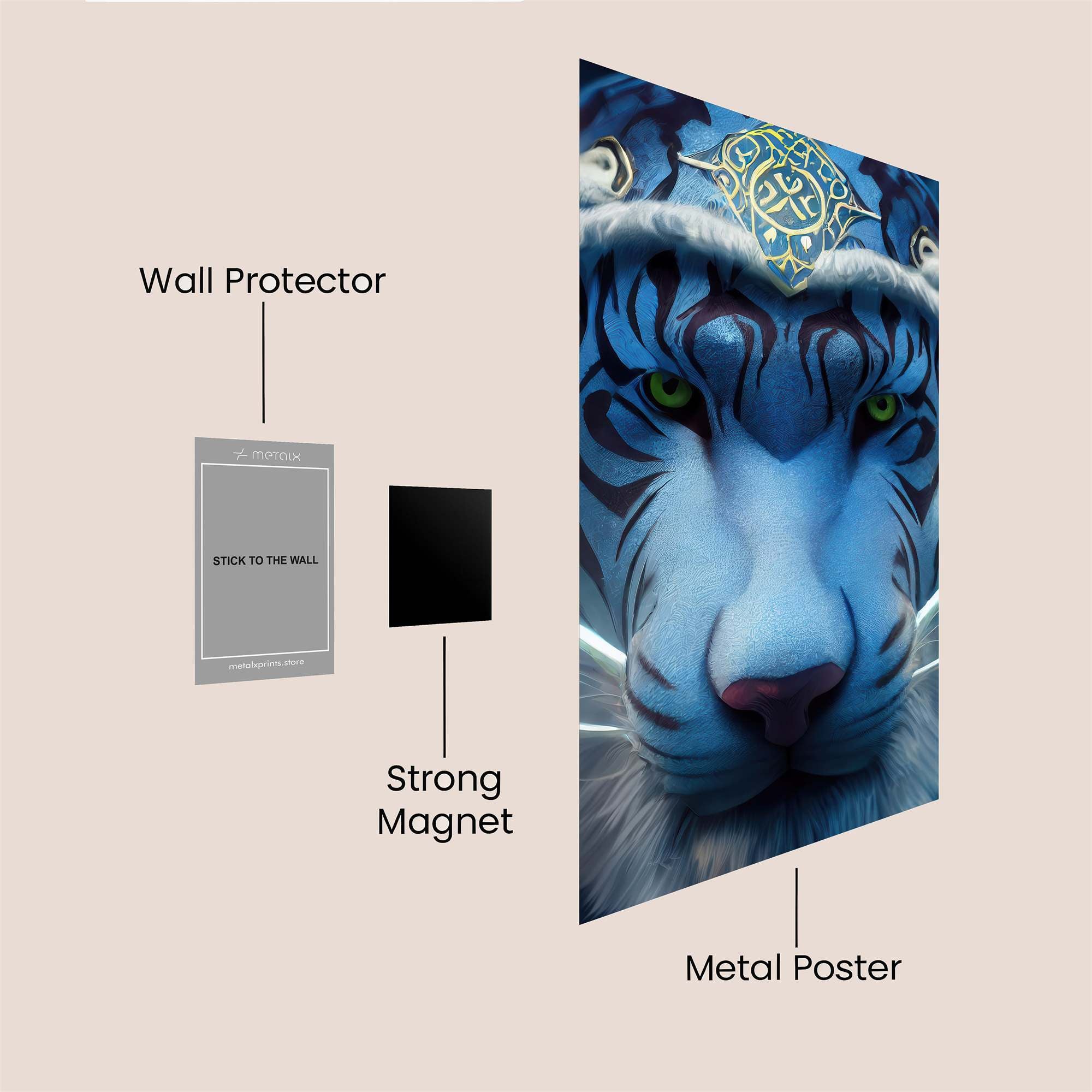 Mystic Warrior Safe Wall Magnetic / M