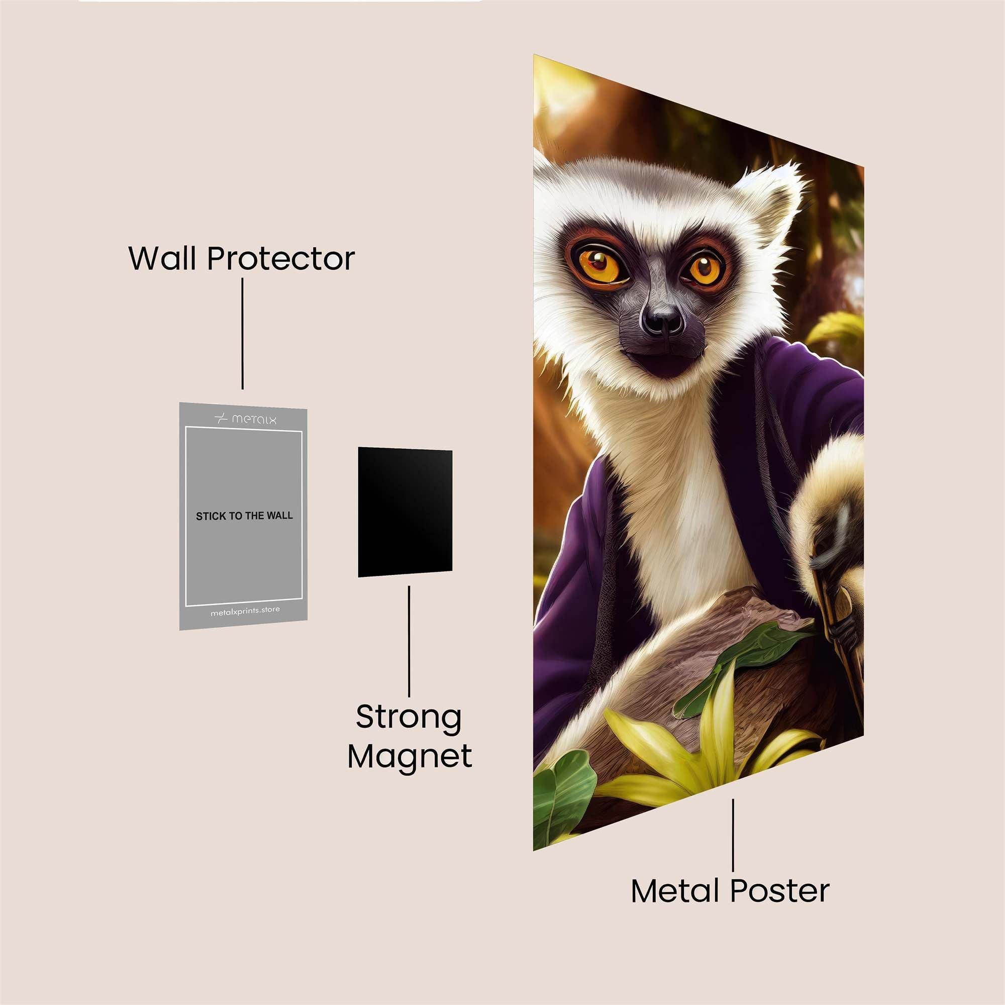 Lemur Mystic Safe Wall Magnetic / M