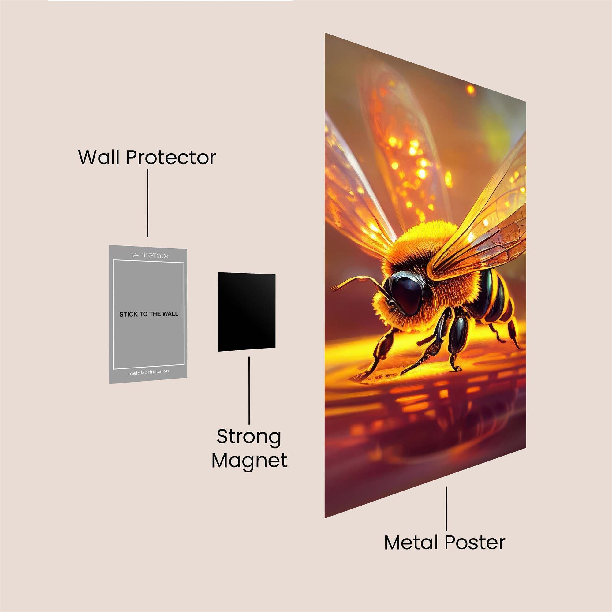 Bee Radiant Safe Wall Magnetic / M