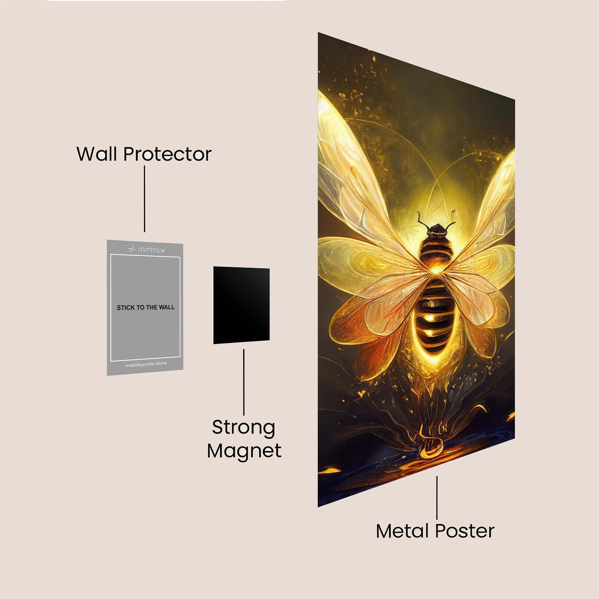Bee Radiant Safe Wall Magnetic / M