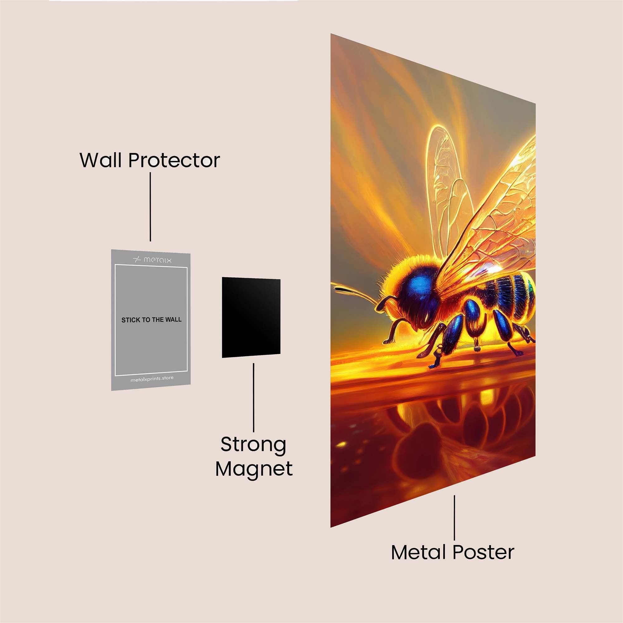 Bee Radiance Safe Wall Magnetic / M