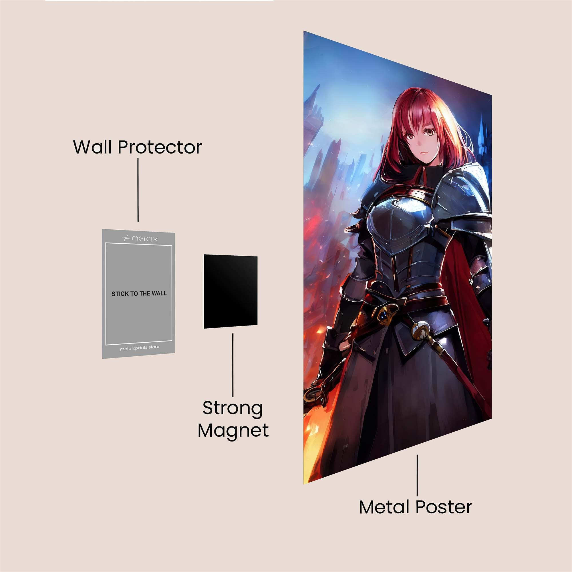 Knightly Blaze Safe Wall Magnetic / M