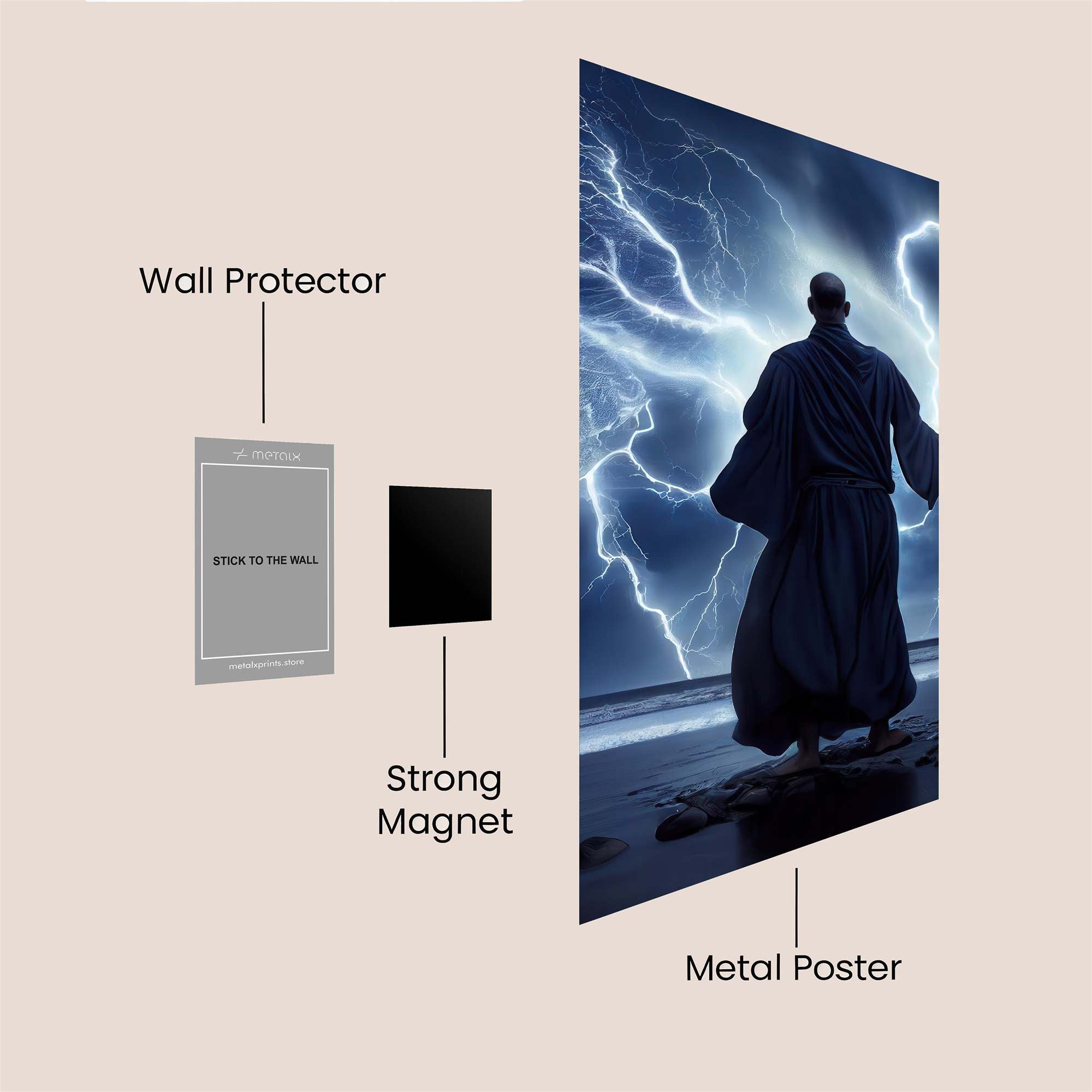 Monk Tempest Safe Wall Magnetic / M