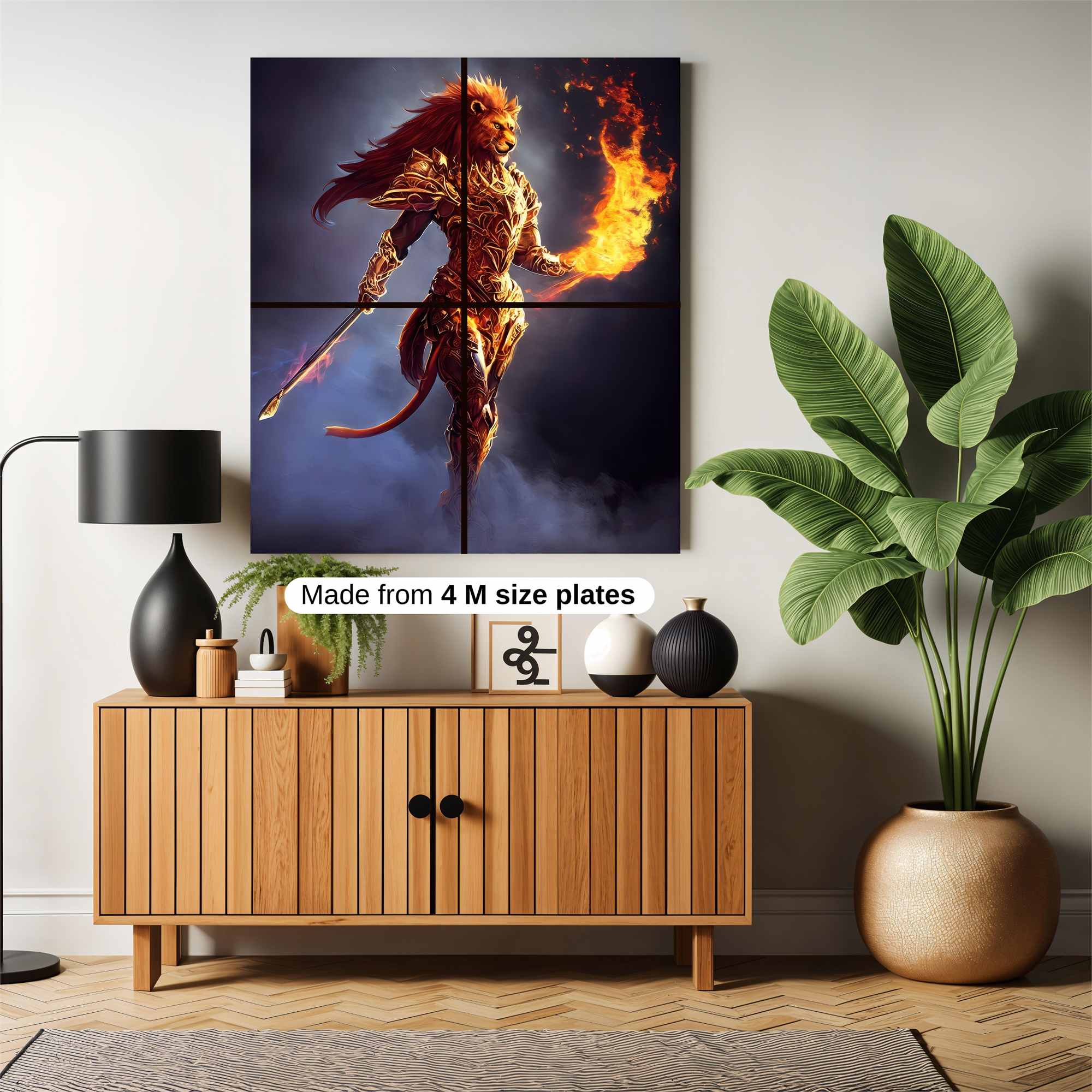 Lion Inferno Safe Wall Magnetic / M