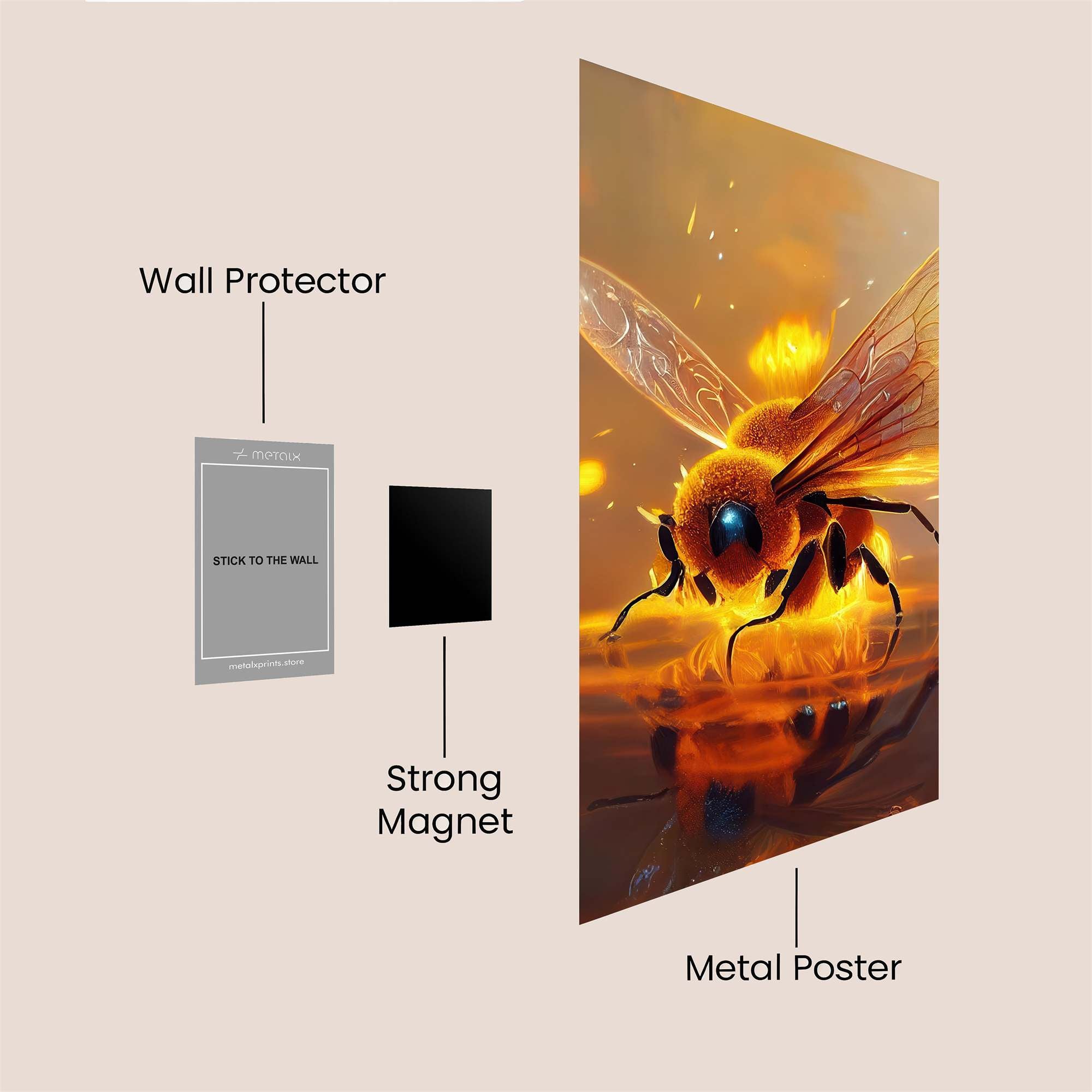 Bee Radiant Safe Wall Magnetic / M