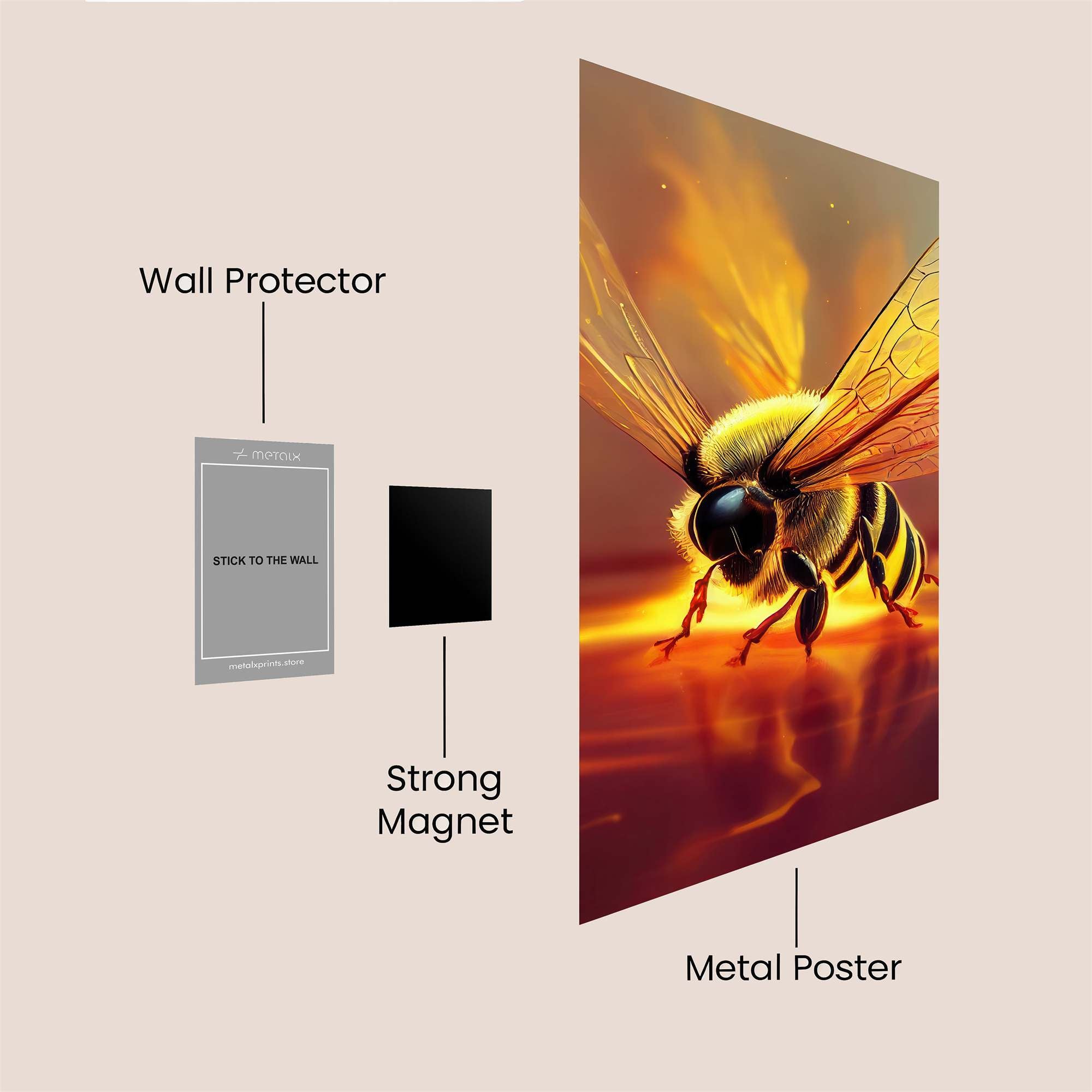 Bee Radiance Safe Wall Magnetic / M