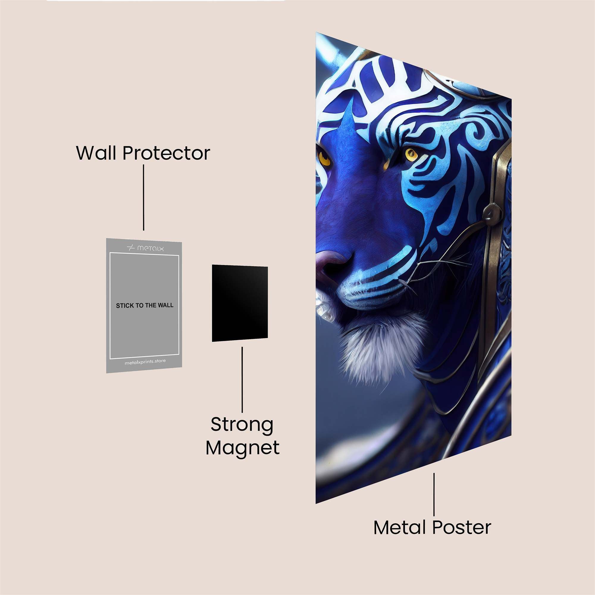 Azure Majesty Safe Wall Magnetic / M