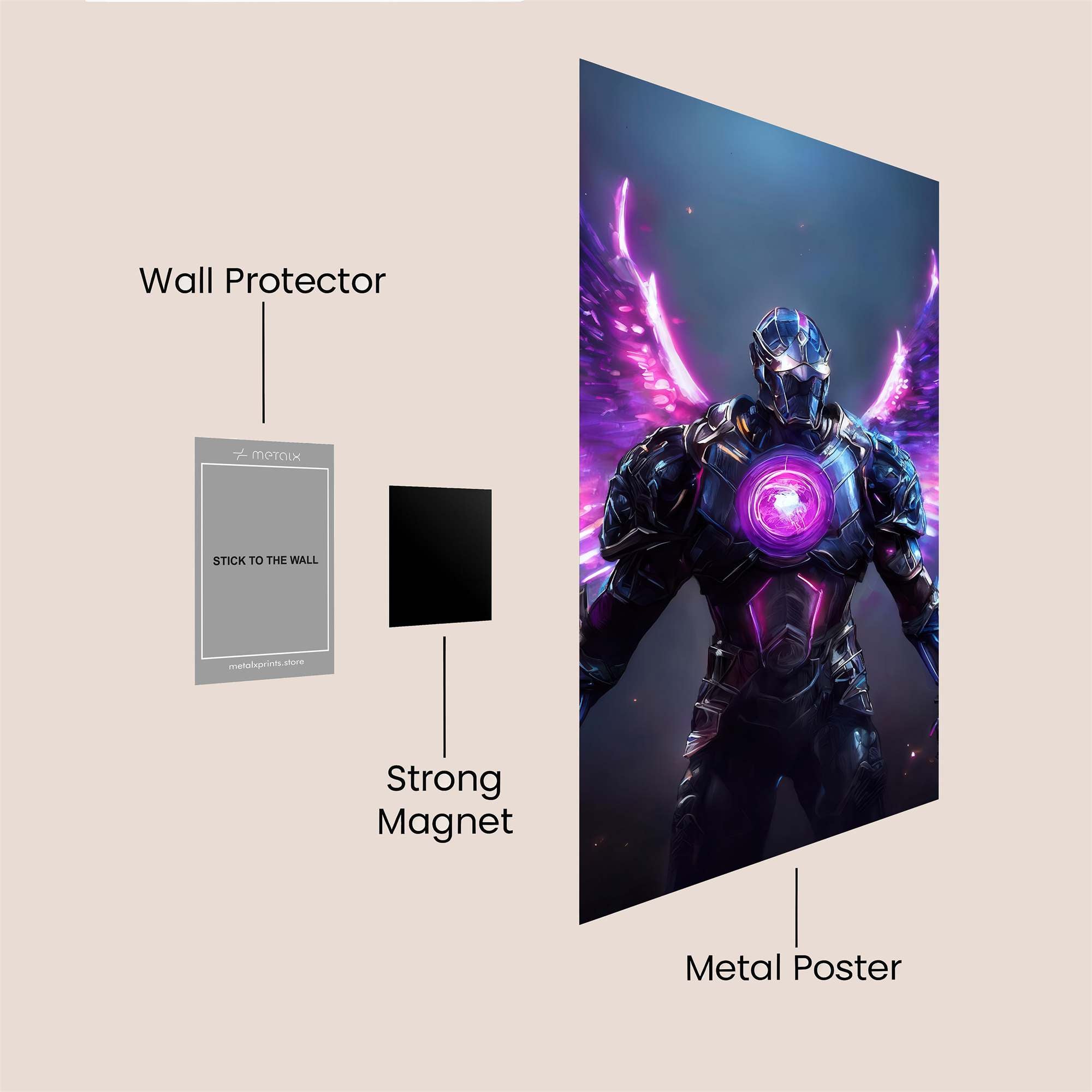 IronAngel Serenity Safe Wall Magnetic / M