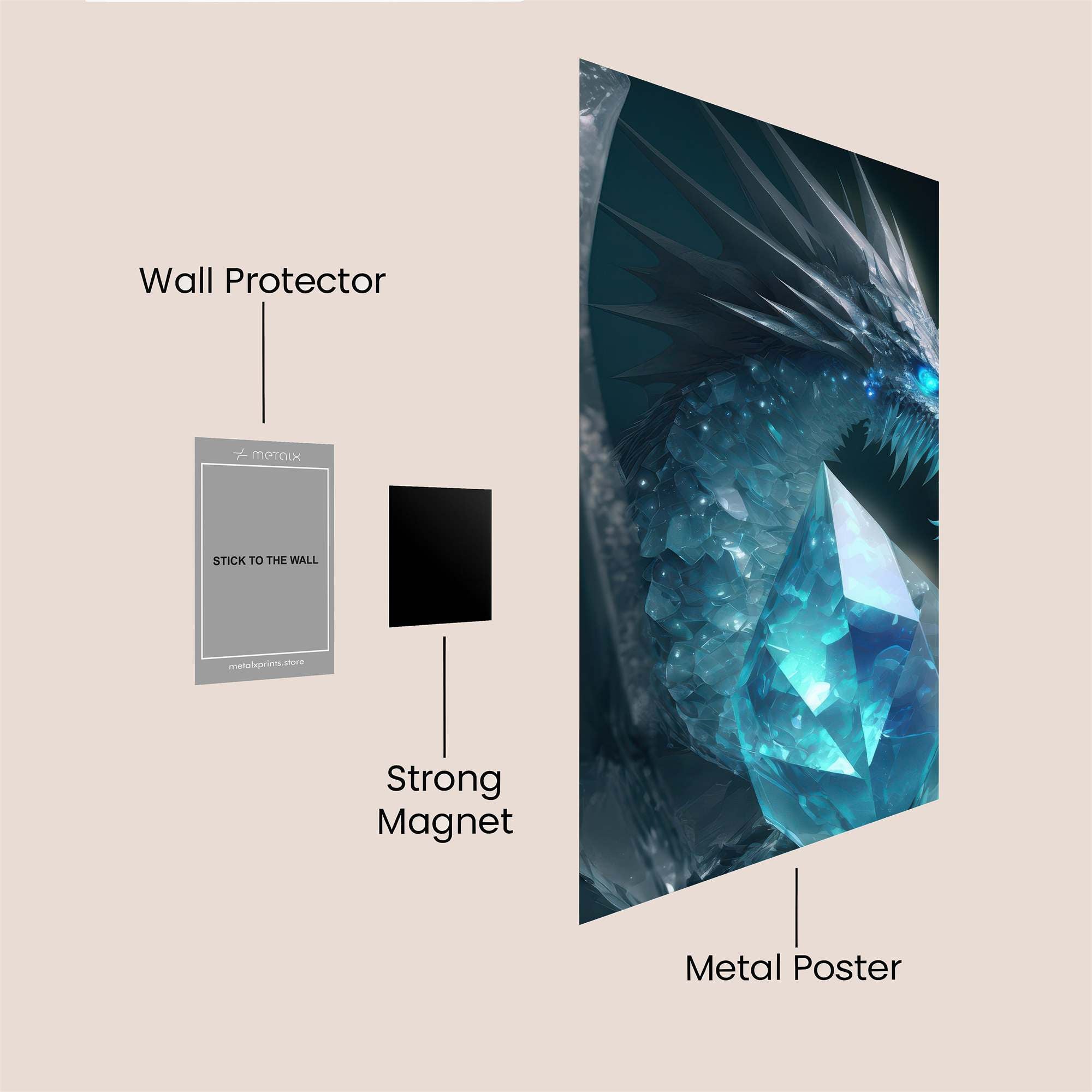 Crystal Majesty Safe Wall Magnetic / M