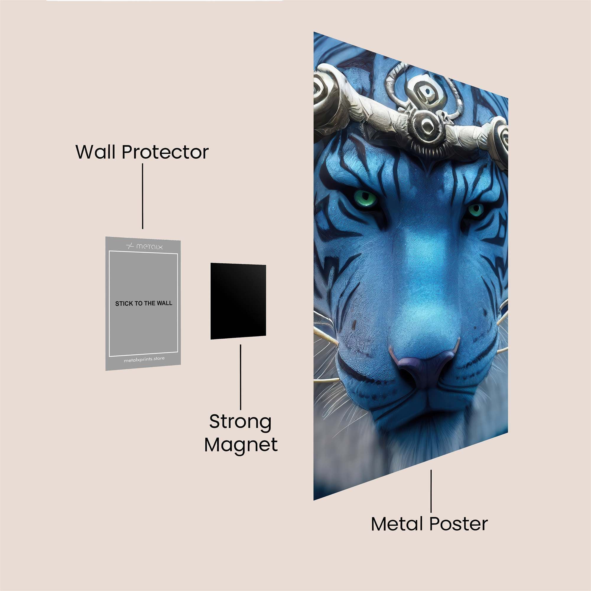 Azure Majesty Safe Wall Magnetic / M