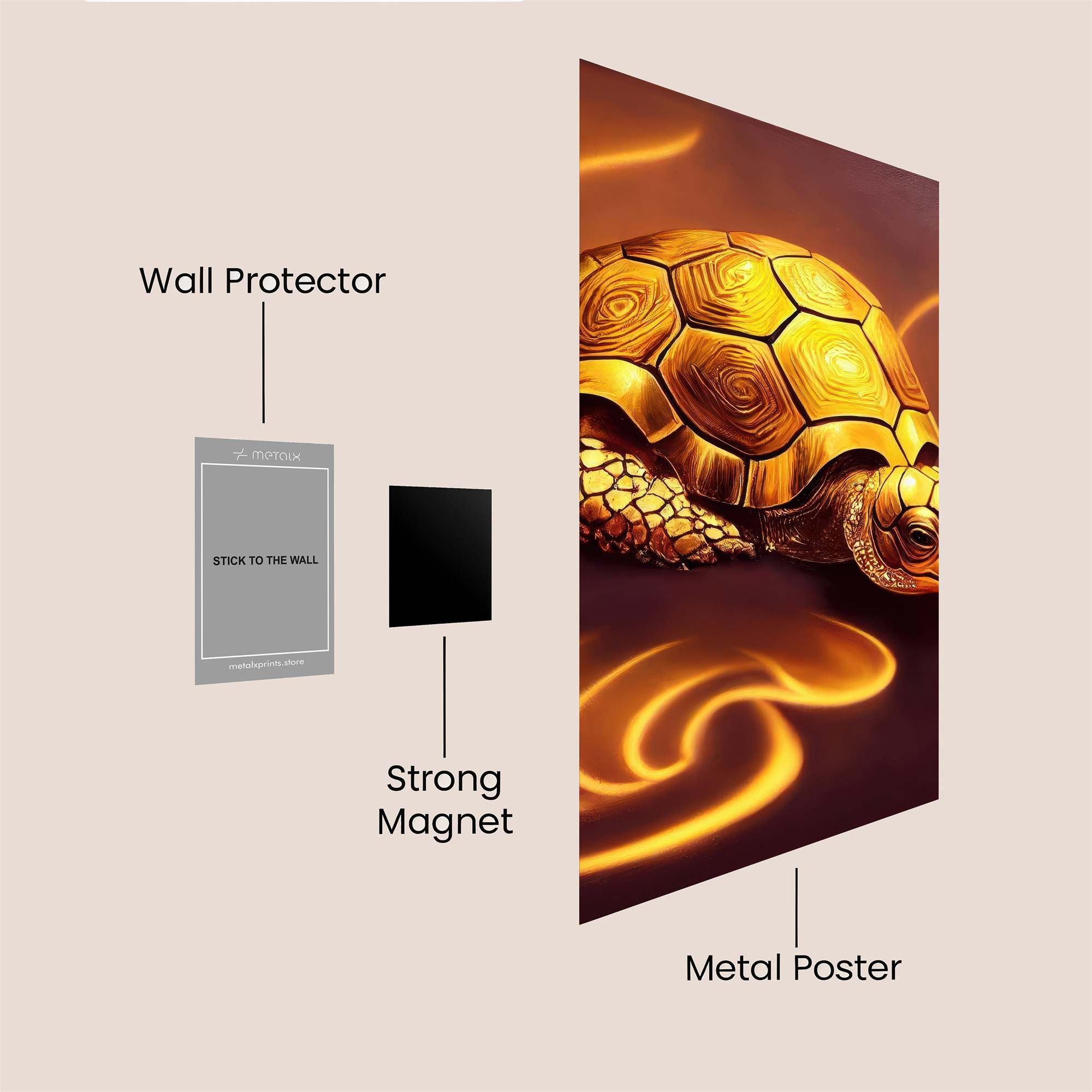 Golden Serenity Safe Wall Magnetic / M