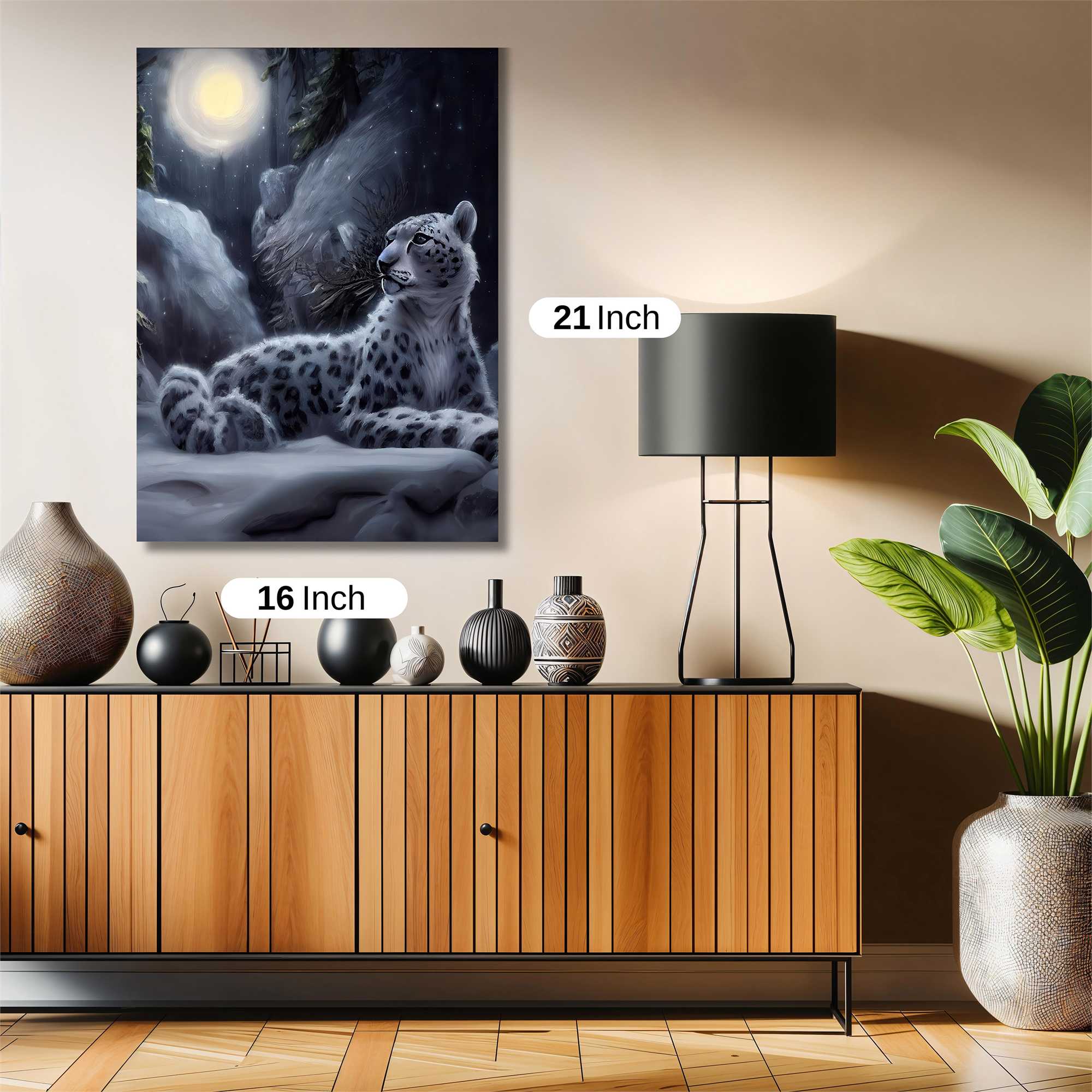 Snow Leopard - Serene Safe Wall Magnetic / M