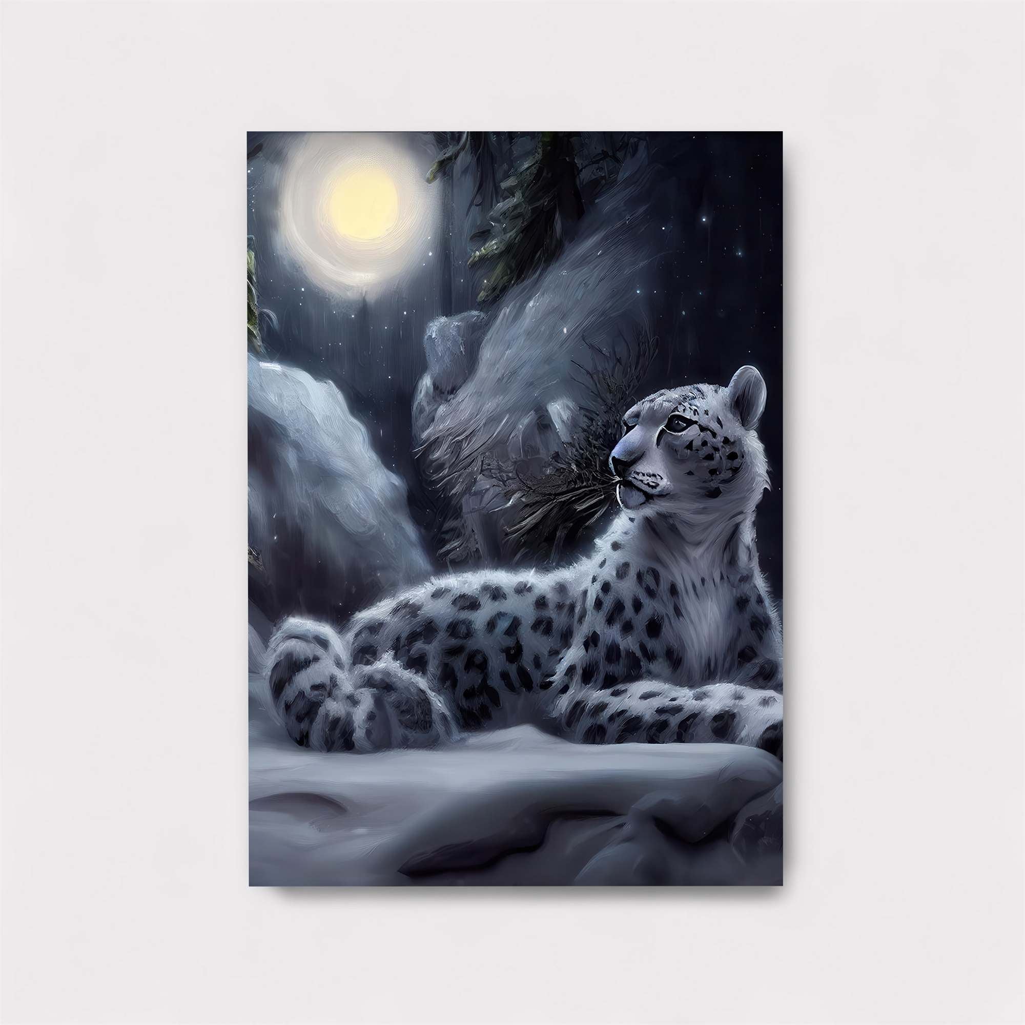 Snow Leopard - Serene Safe Wall Magnetic / M