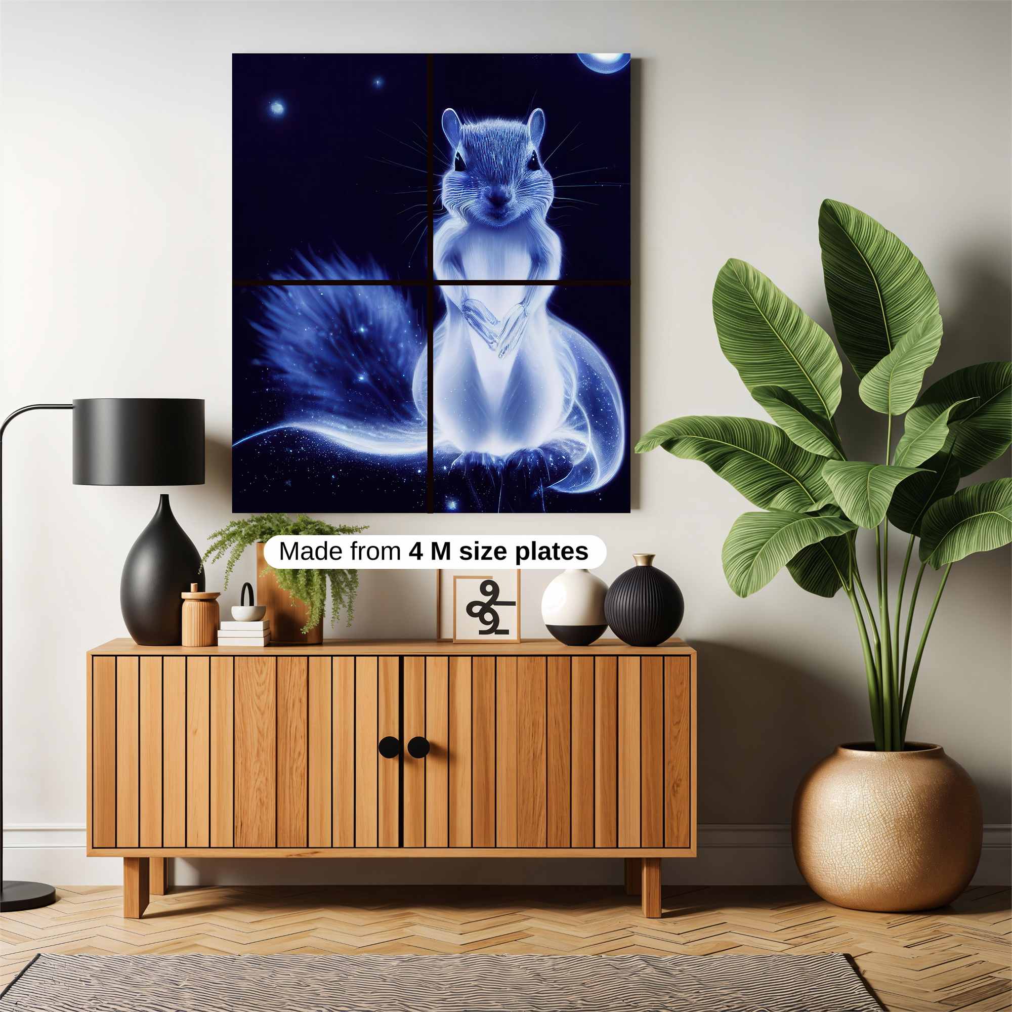 Moonlit Squirrel Safe Wall Magnetic / M