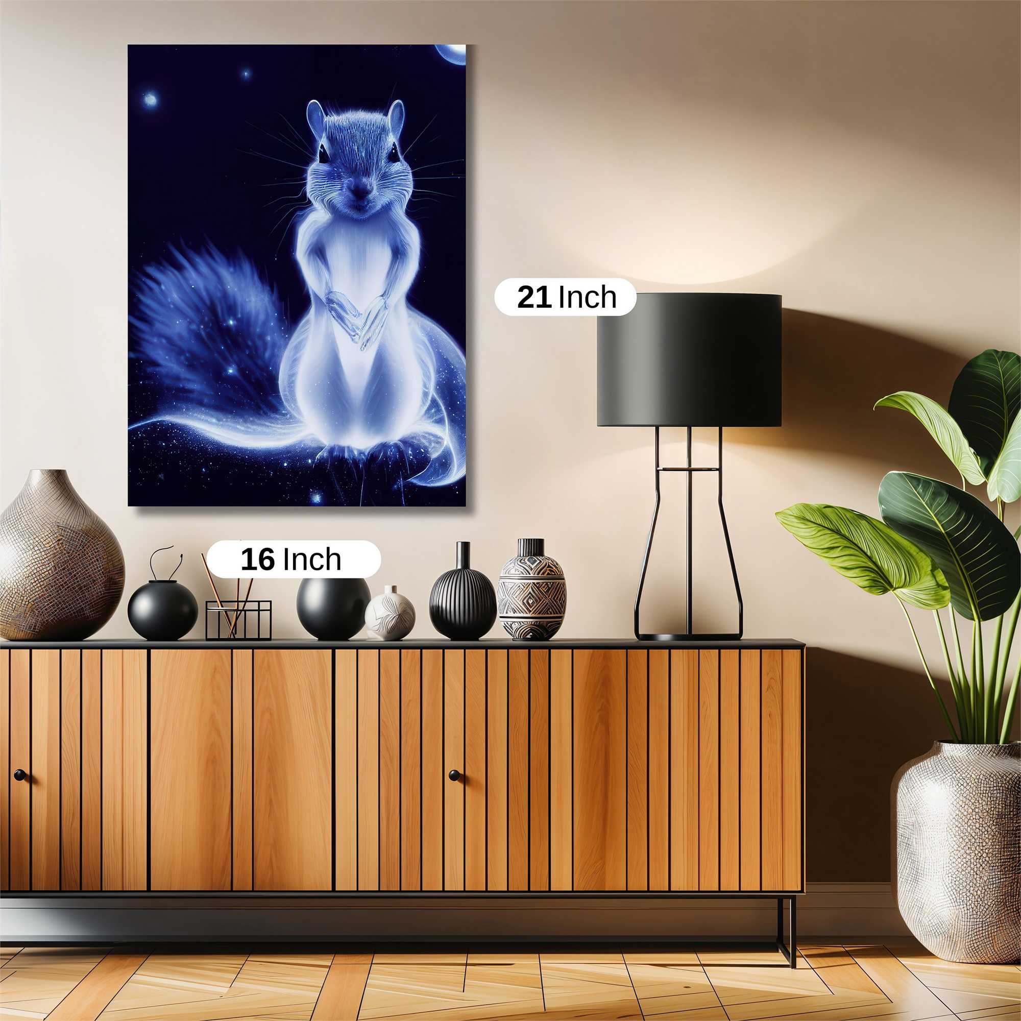 Moonlit Squirrel Safe Wall Magnetic / M
