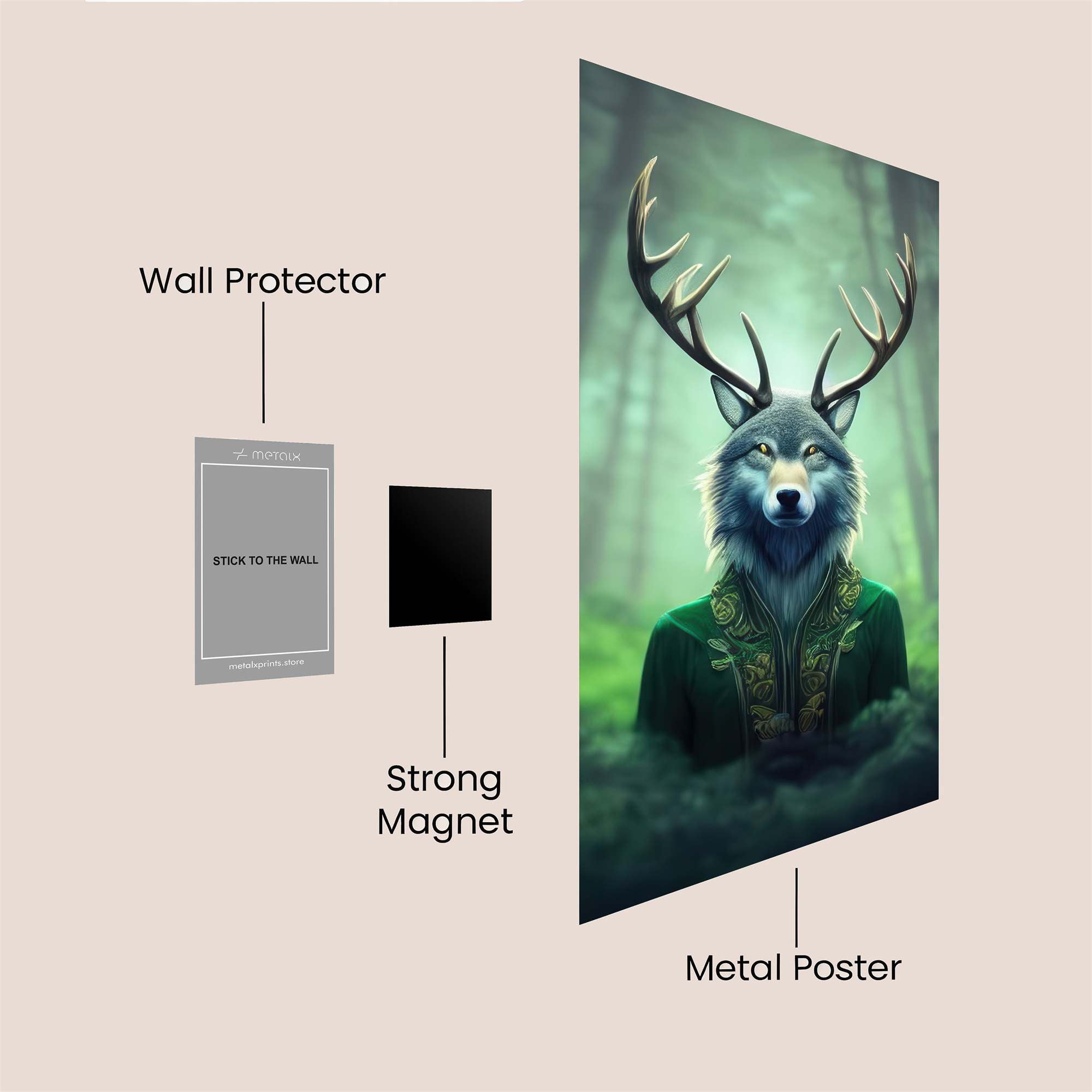 Wolf Enigma Safe Wall Magnetic / M