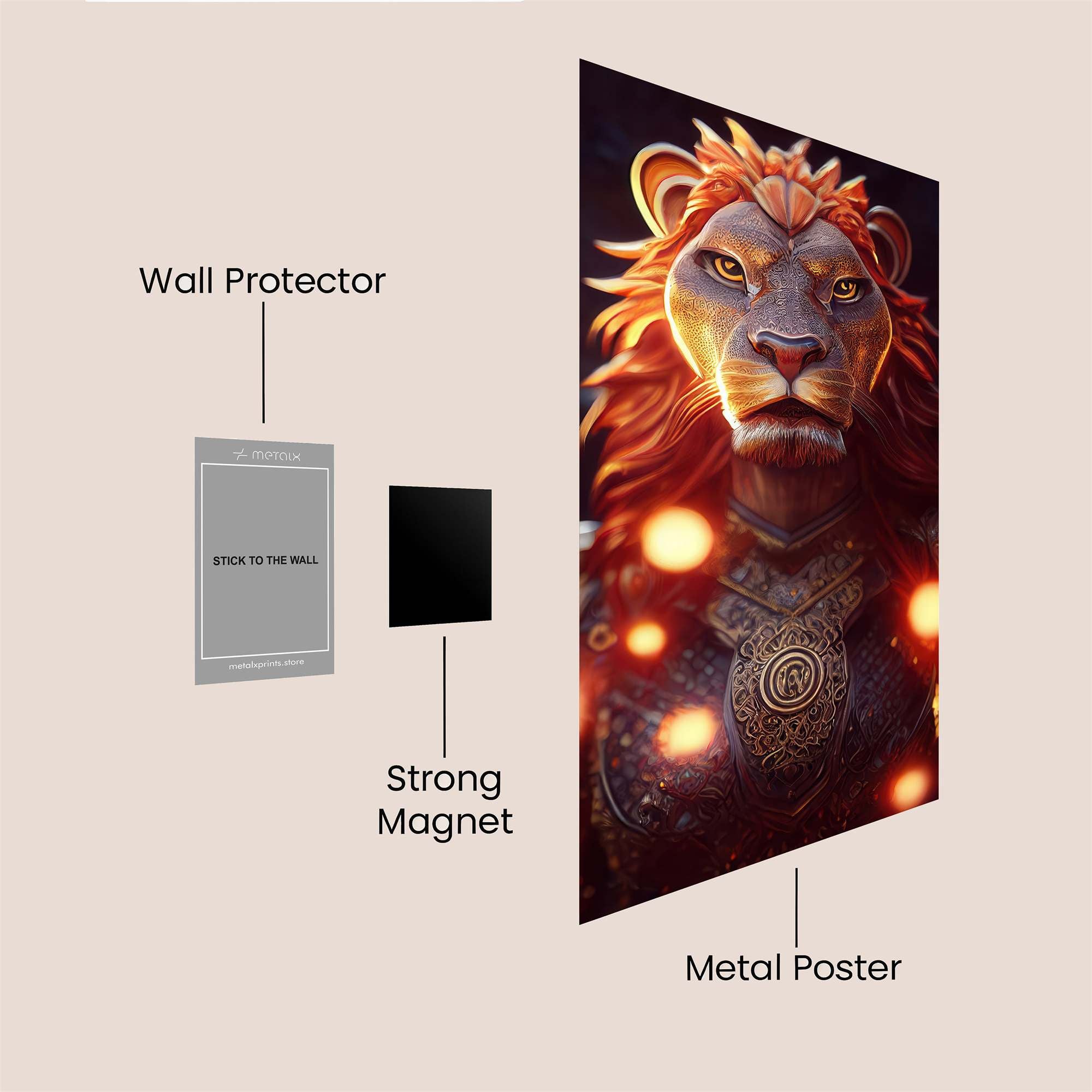 Lion Majesty Safe Wall Magnetic / M
