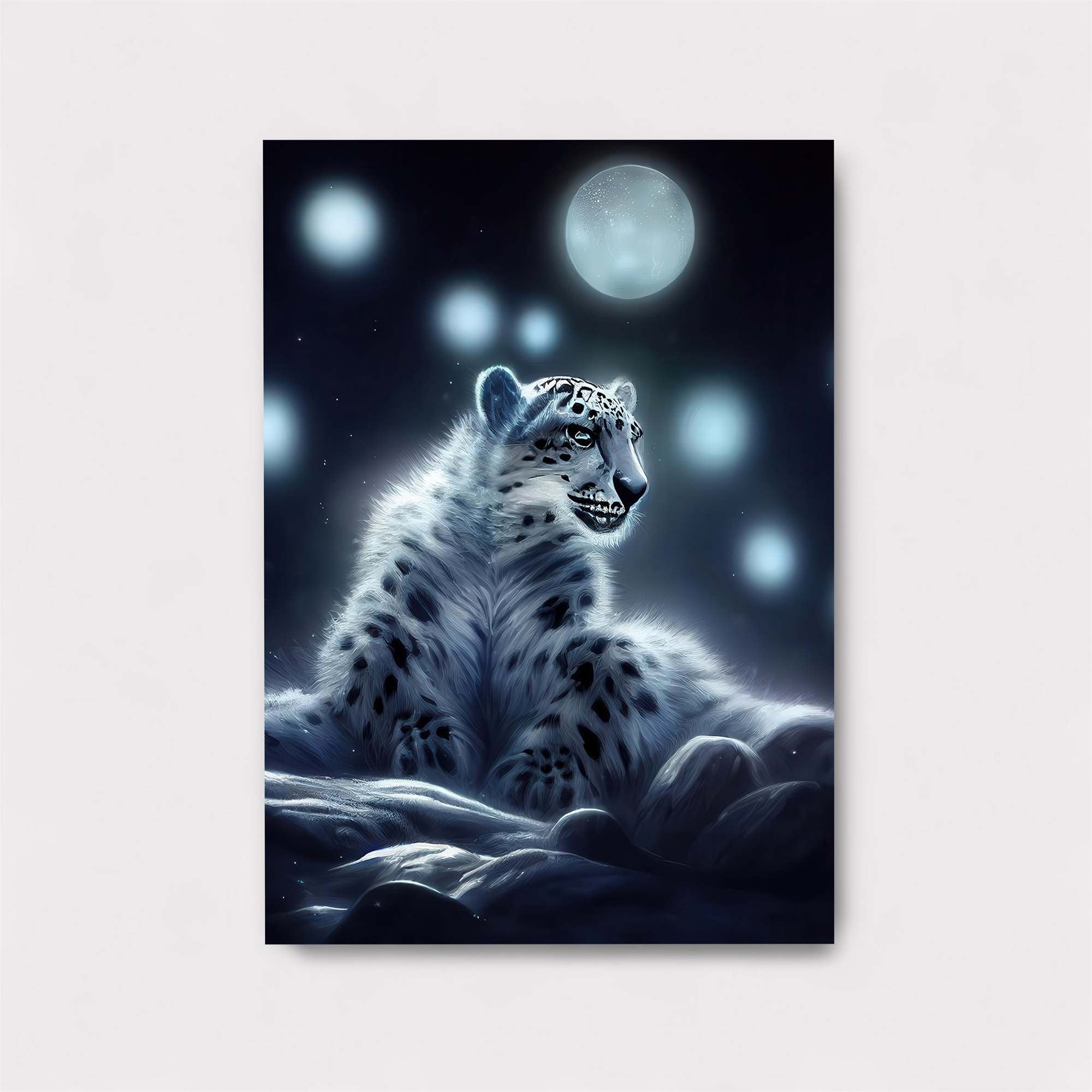 Snow Leopard Serenity Safe Wall Magnetic / M