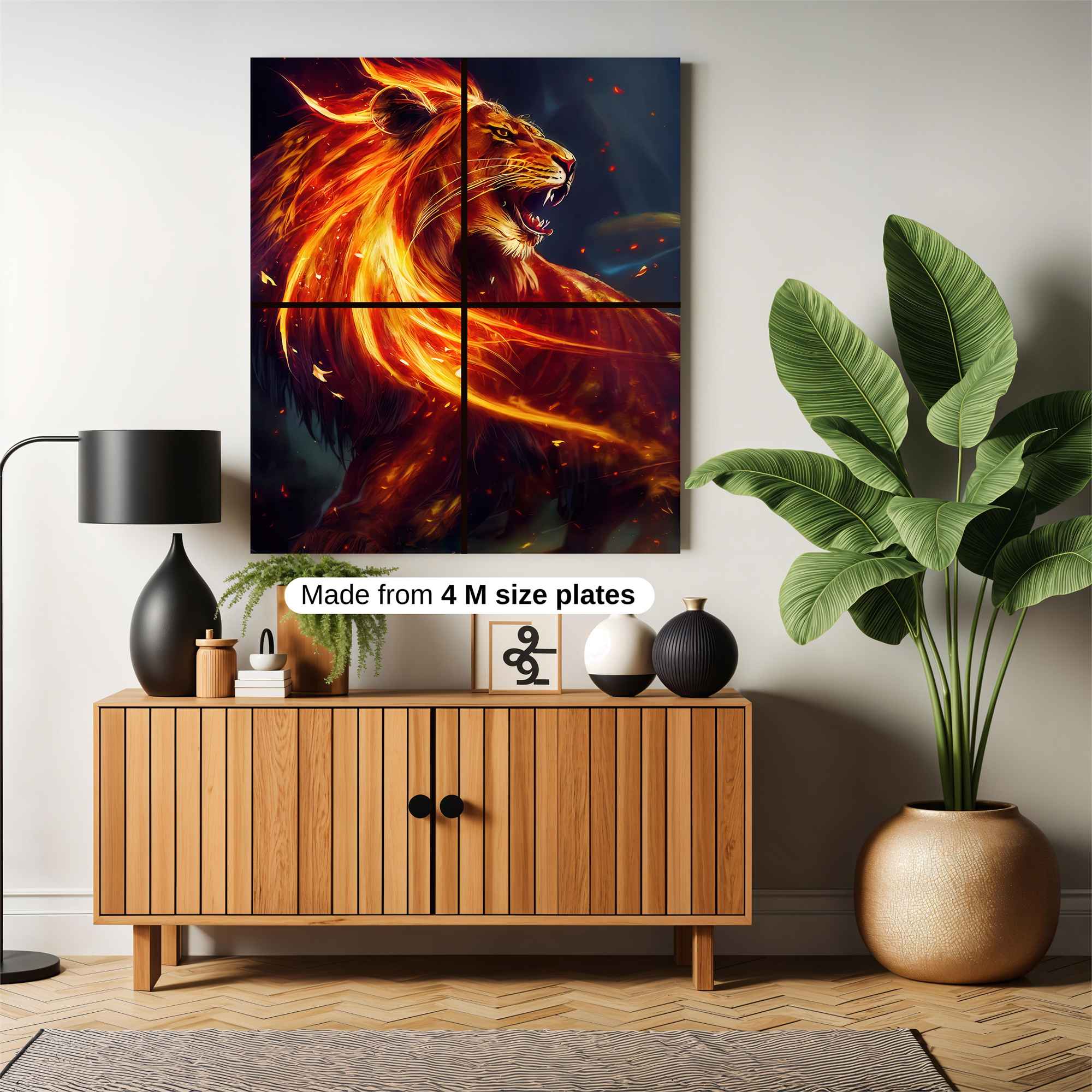 Lion Blaze Safe Wall Magnetic / M